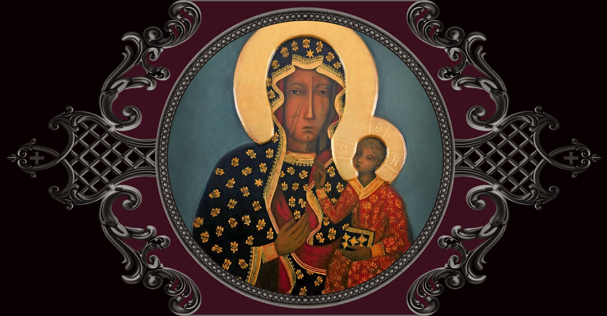 Una Icona della Madonna di Czestochowa nella Basilica Cattedrale di Una Icona della Madonna di Czestochowa nella Basilica Cattedrale di
