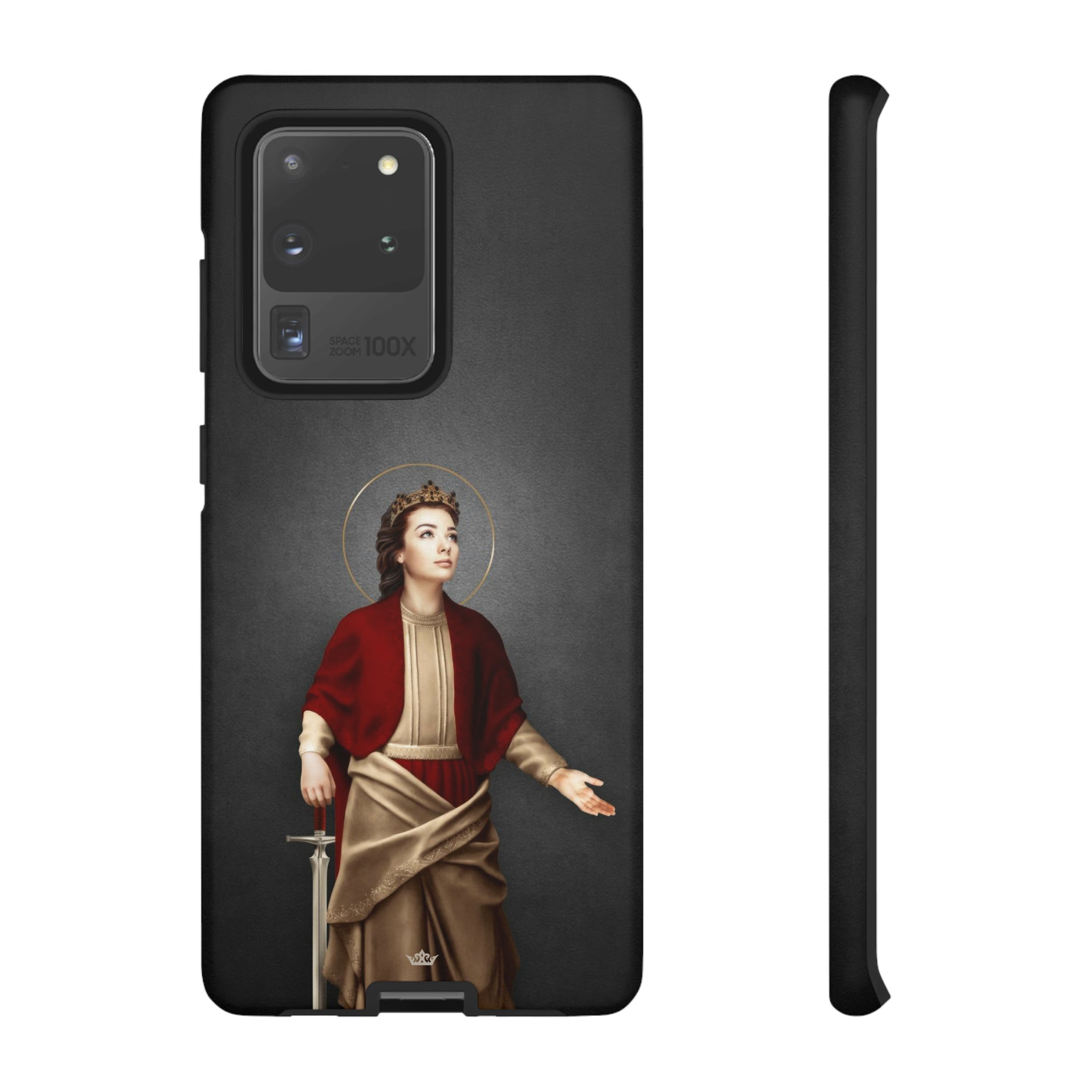 St. Dymphna Hard Phone Case (Dark)