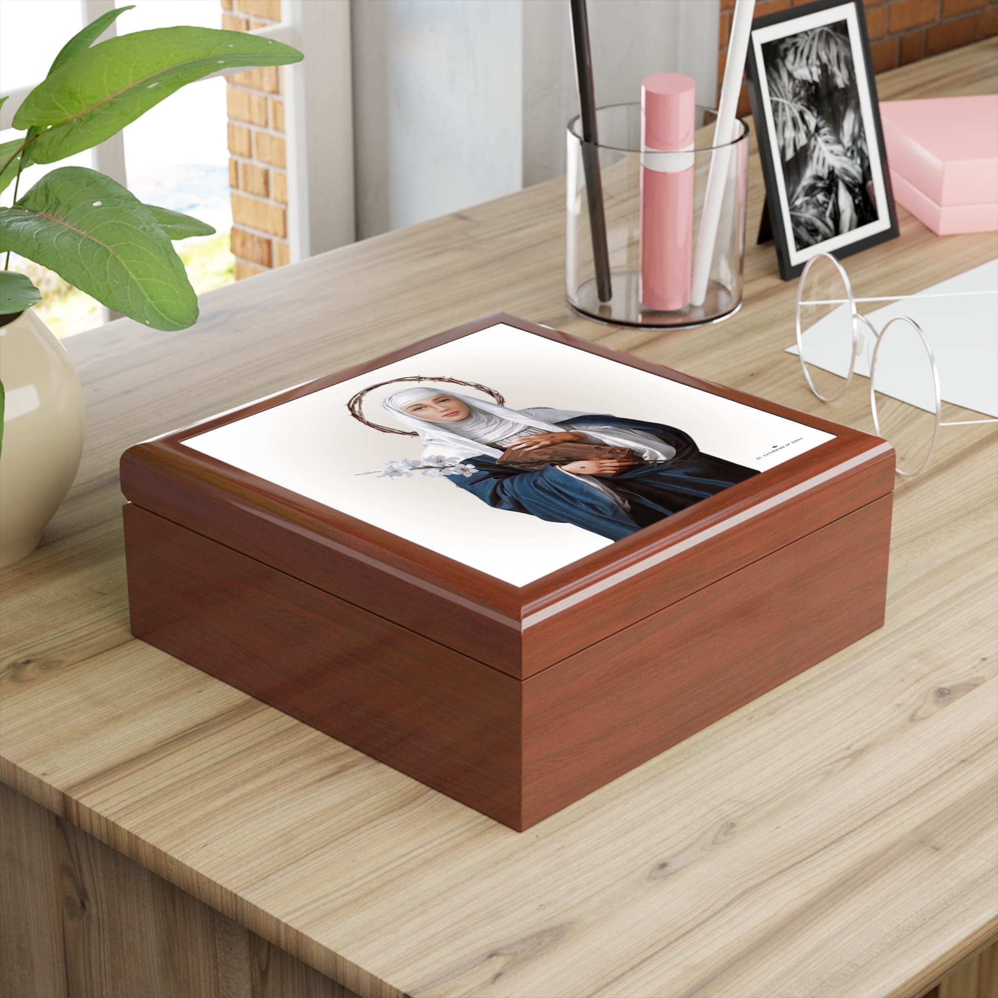 St. Catherine of Siena Keepsake Box Copyright VENXARA