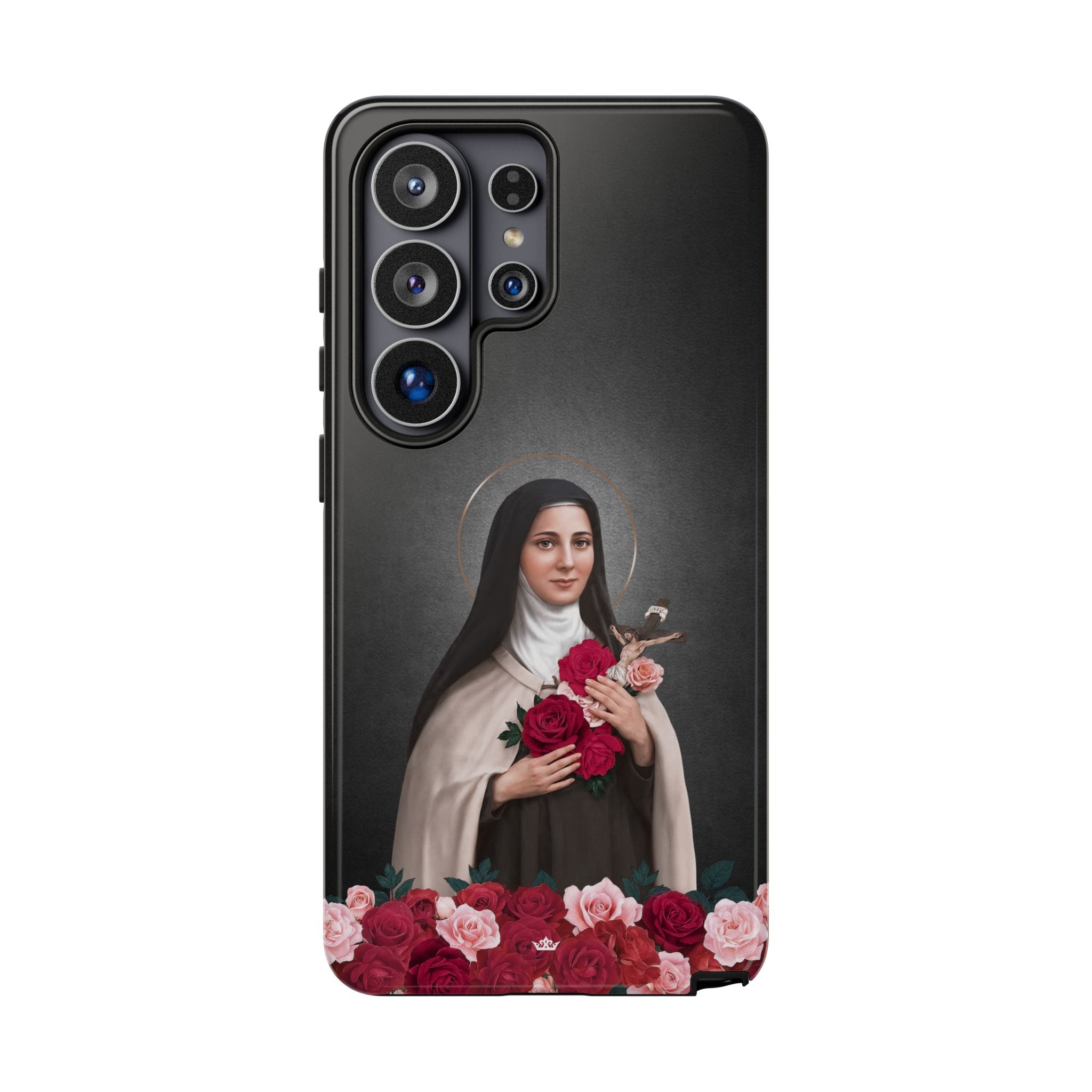 St. Therese of Lisieux Hard Phone Case (Dark) Copyright VENXARA
