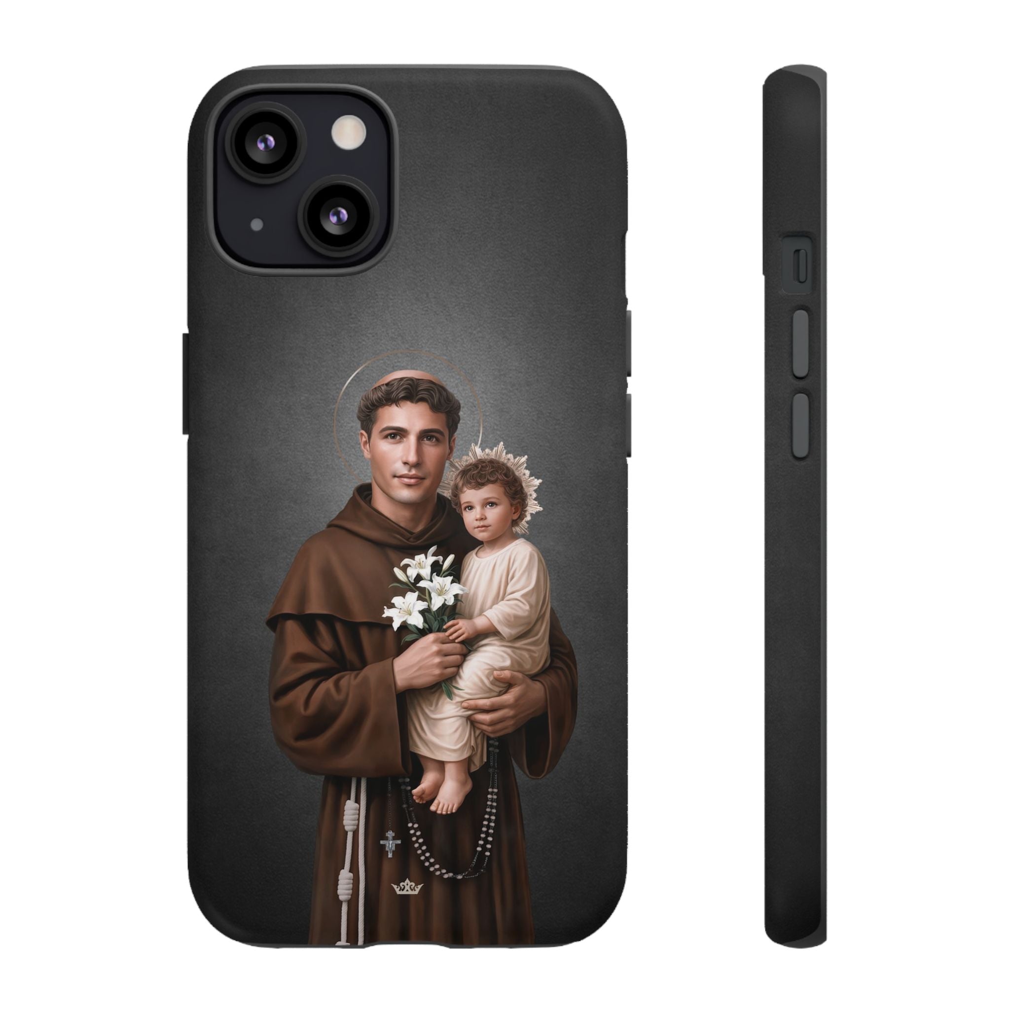 St. Anthony of Padua Hard Phone Case (Dark)
