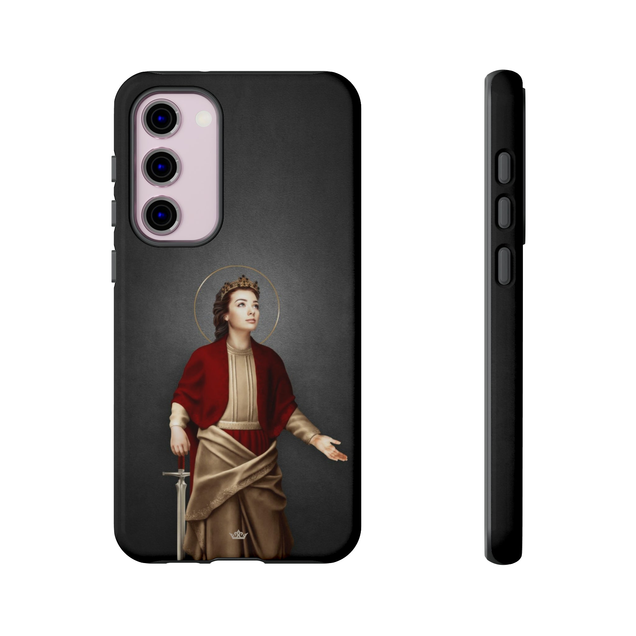 St. Dymphna Hard Phone Case (Dark)