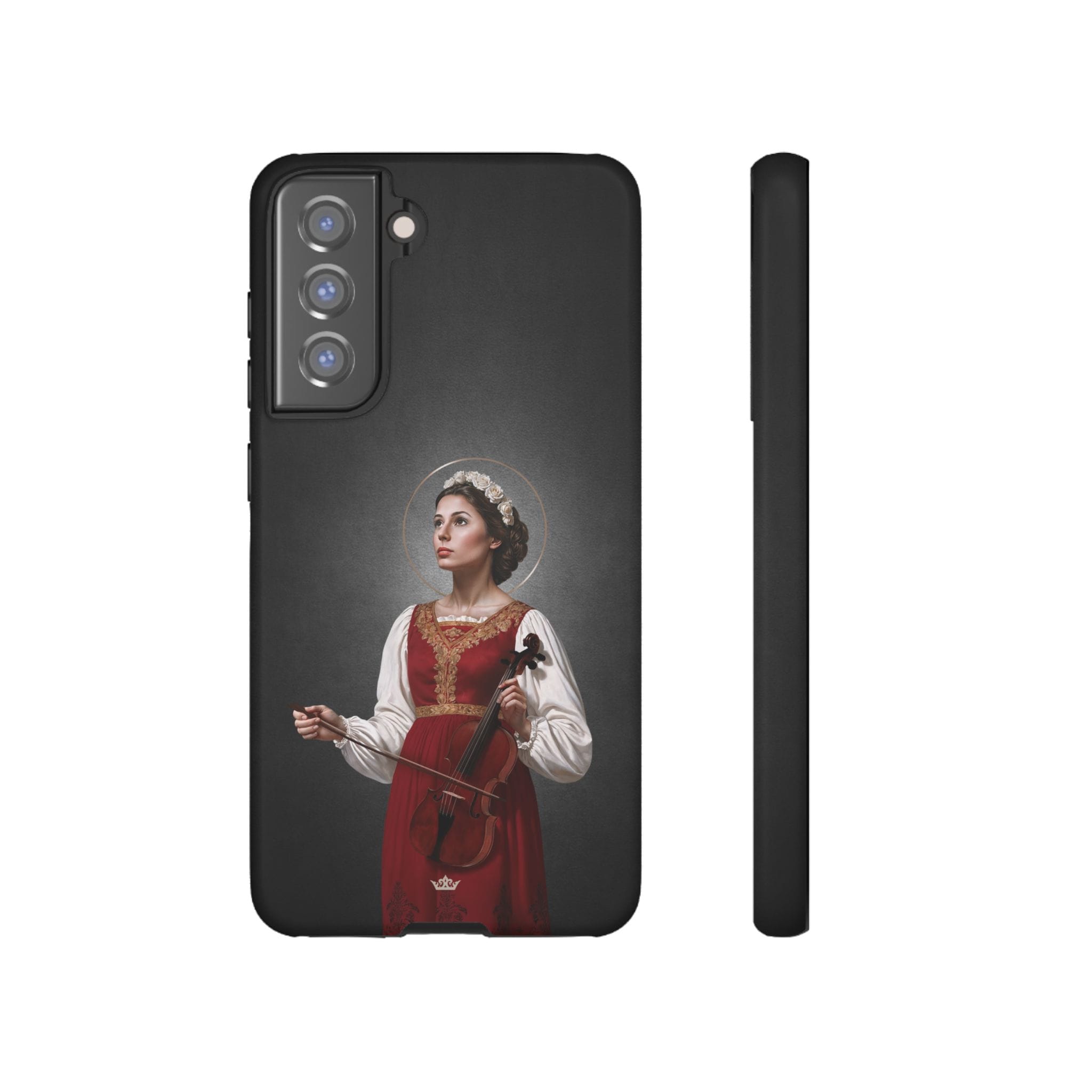 St. Cecilia Hard Phone Case (Dark) Copyright VENXARA