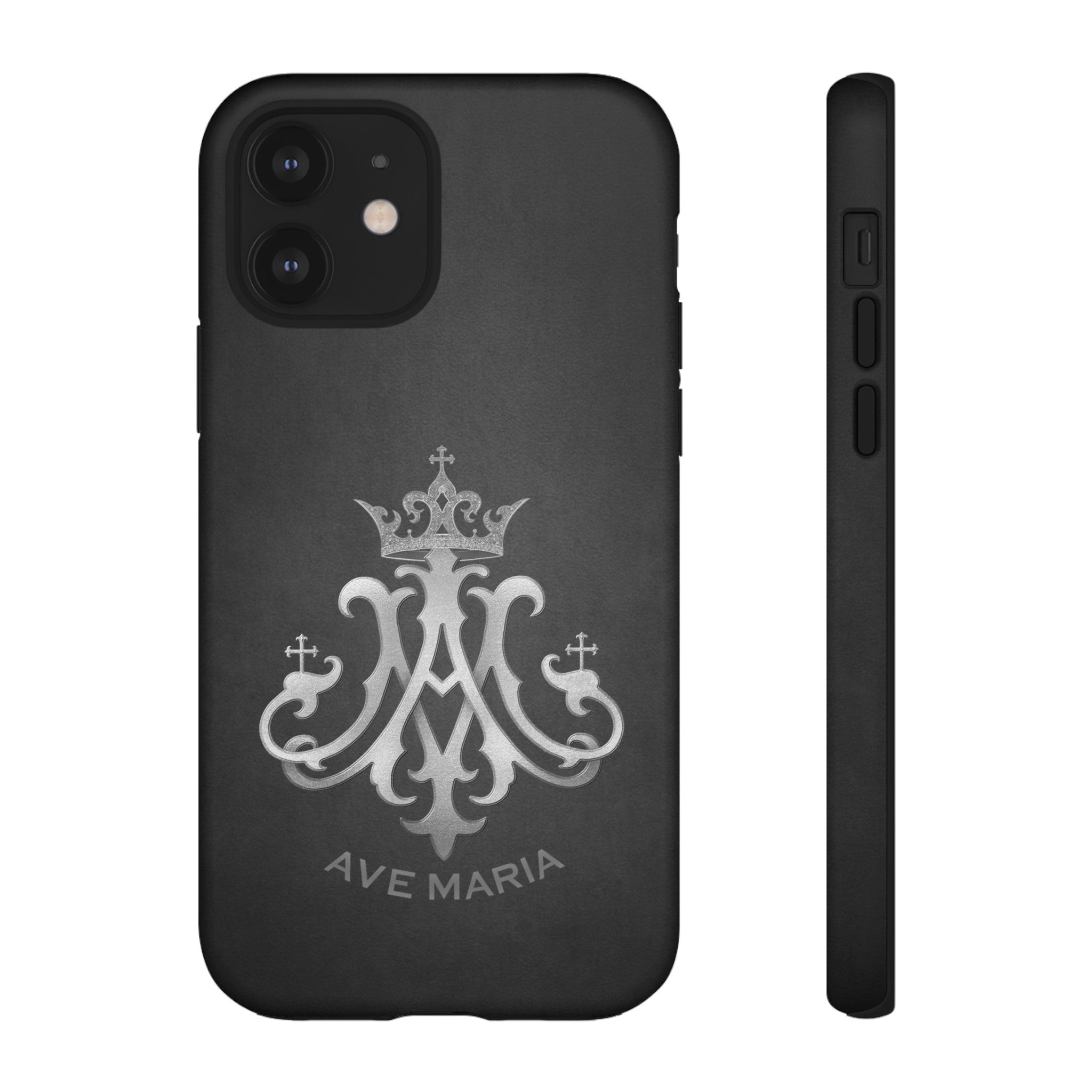 Ave Maria Hard Phone Case (Charcoal)