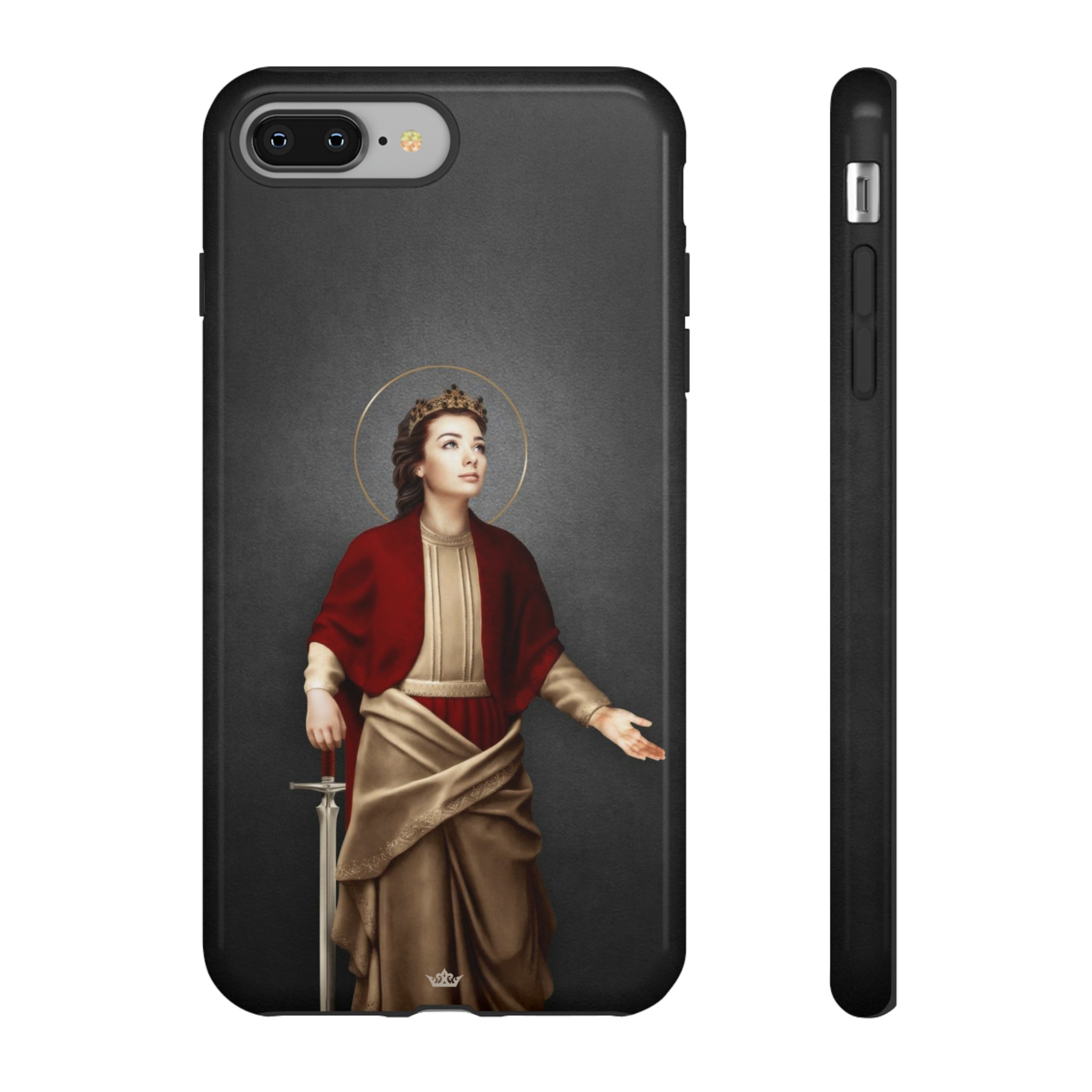 St. Dymphna Hard Phone Case (Dark)