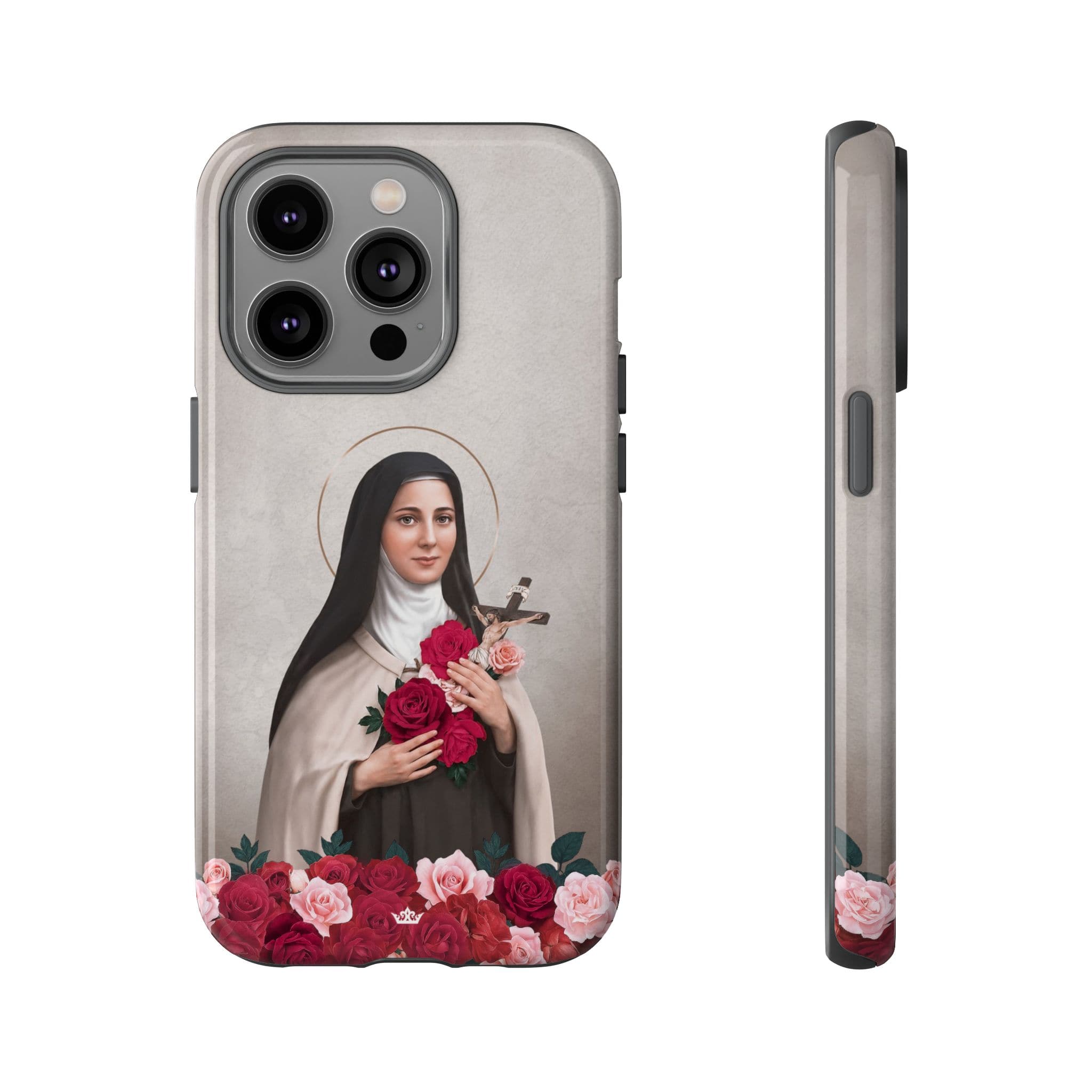 St. Therese of Lisieux Hard Phone Case (Light) Copyright VENXARA