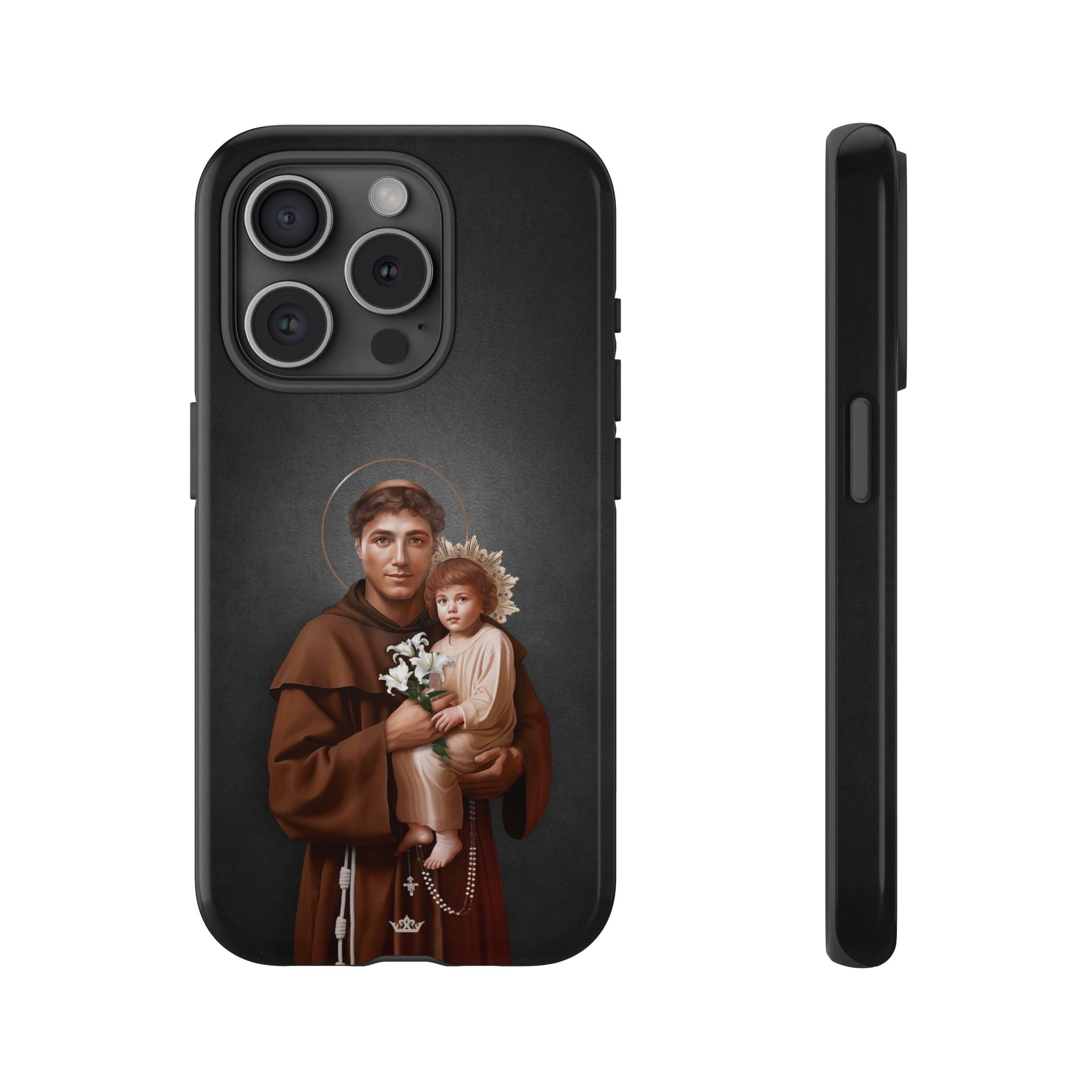 St. Anthony of Padua Hard Phone Case (Dark)