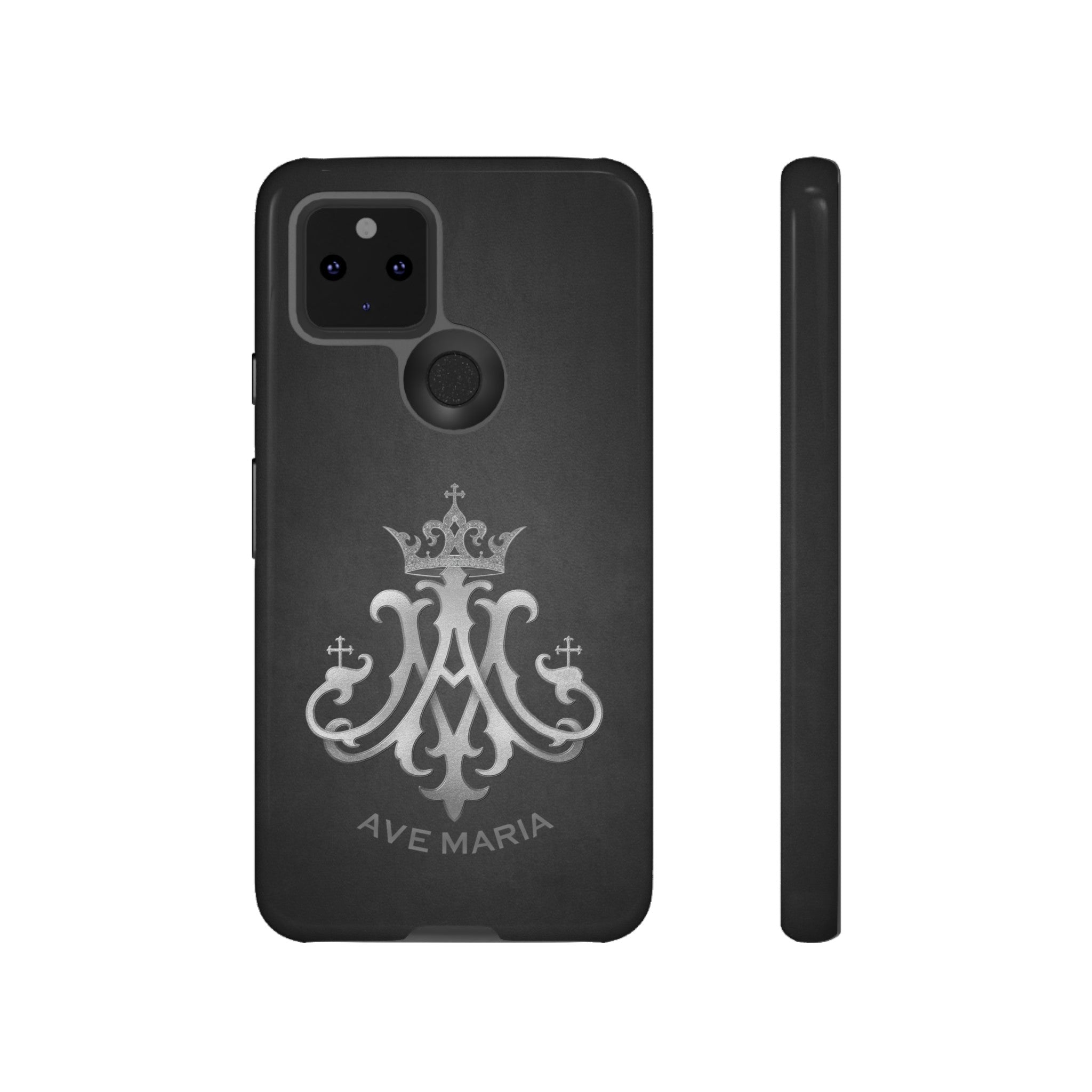 Ave Maria Hard Phone Case (Charcoal)