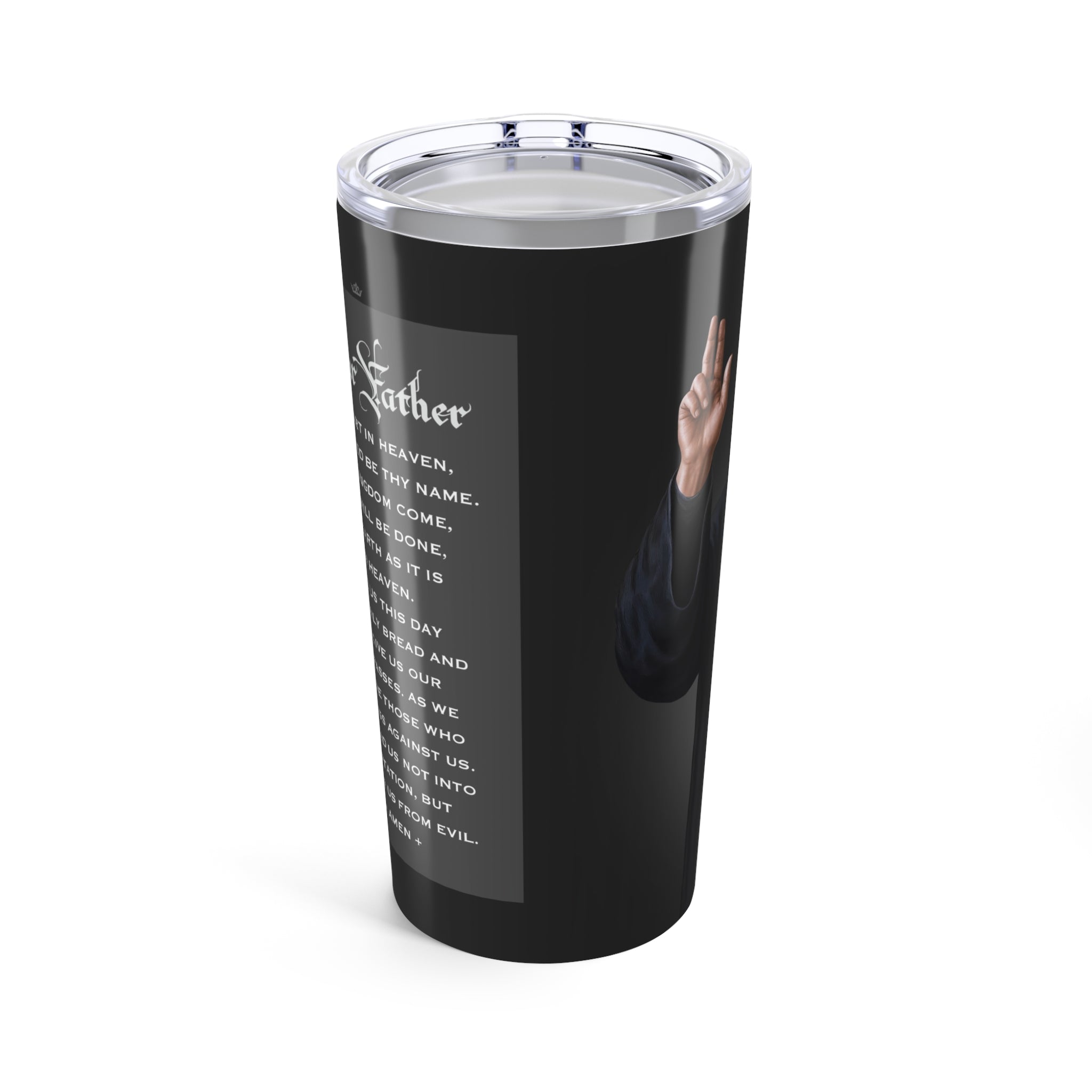 St. Charbel Lord's Prayer Tumbler (Ash 20 oz)