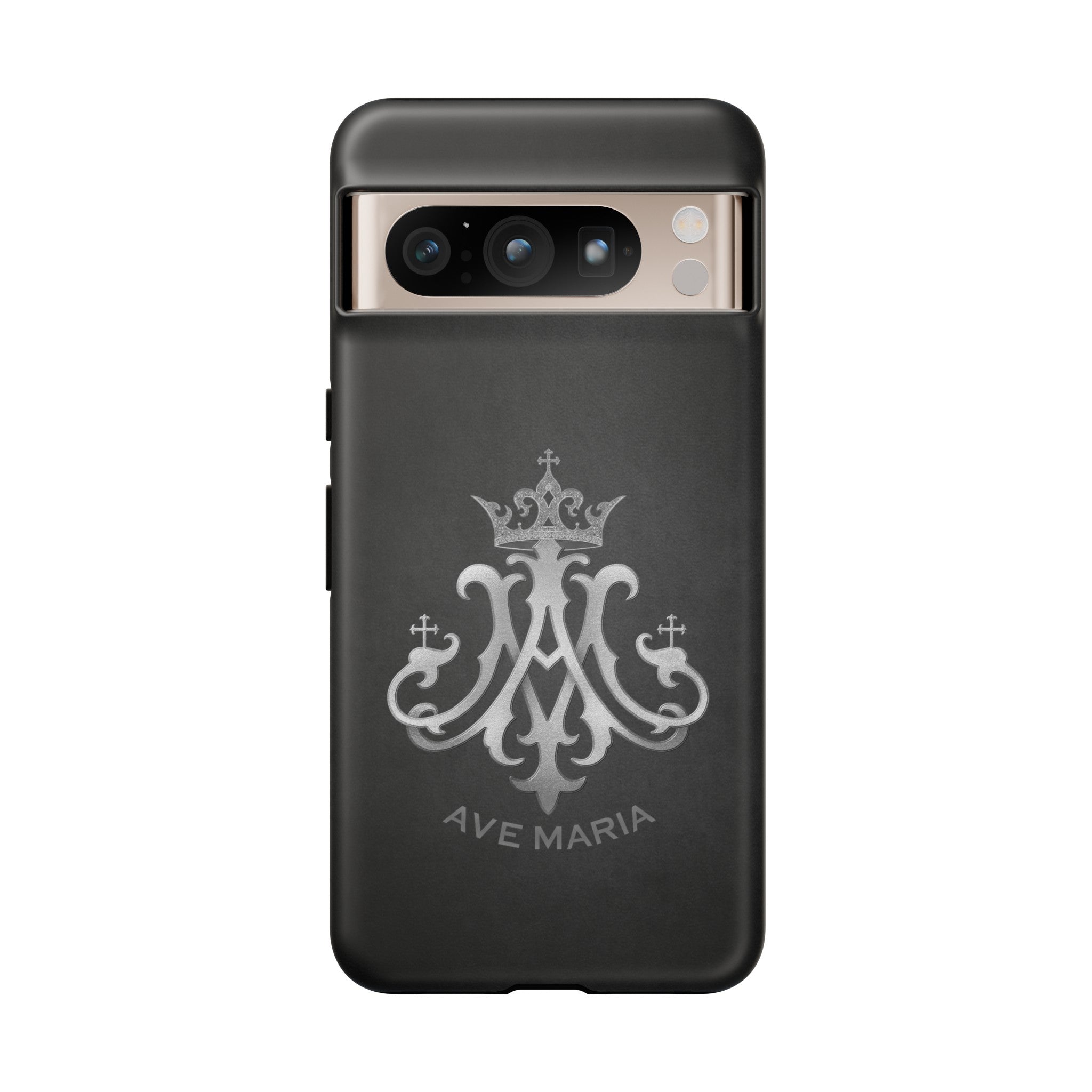Ave Maria Hard Phone Case (Charcoal)
