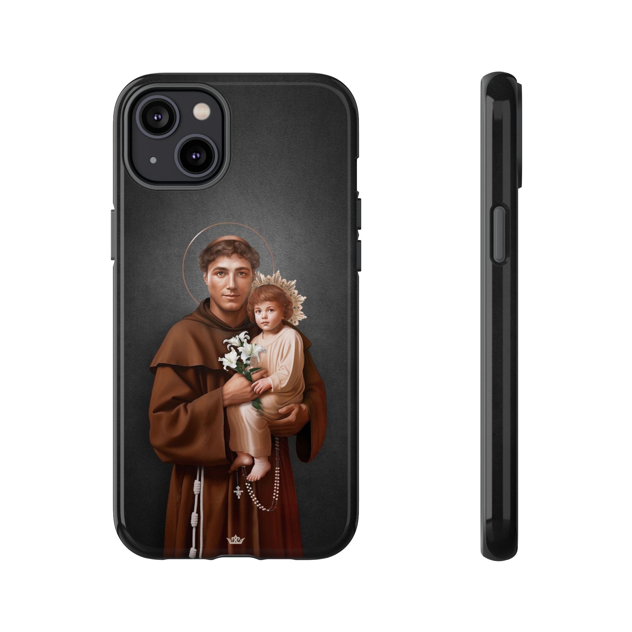 St. Anthony of Padua Hard Phone Case (Dark)