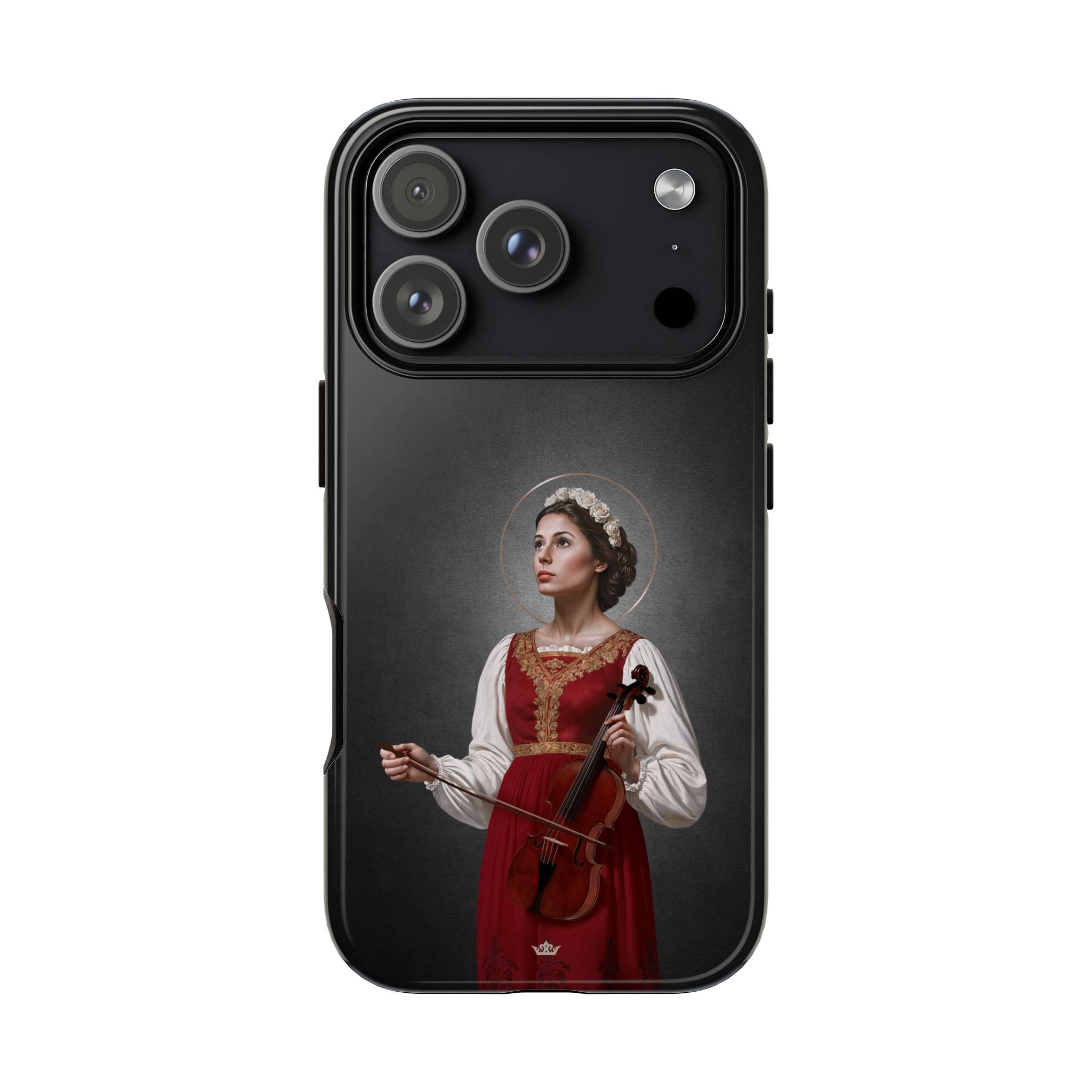 St. Cecilia Hard Phone Case (Dark) Copyright VENXARA