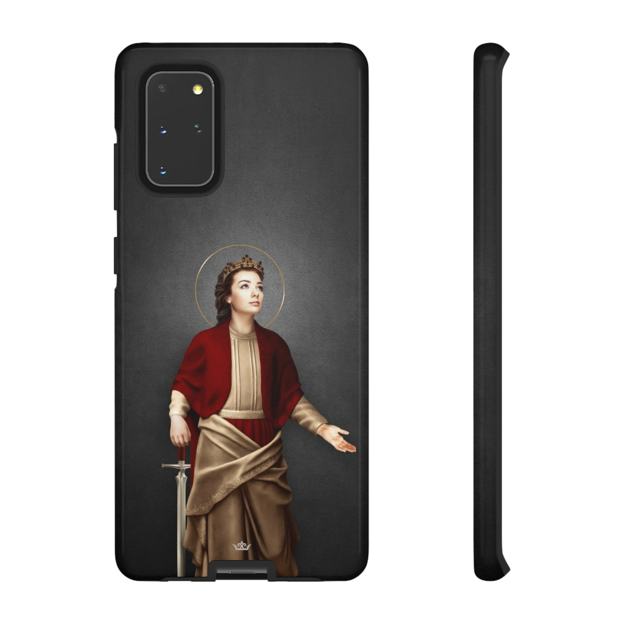 St. Dymphna Hard Phone Case (Dark)