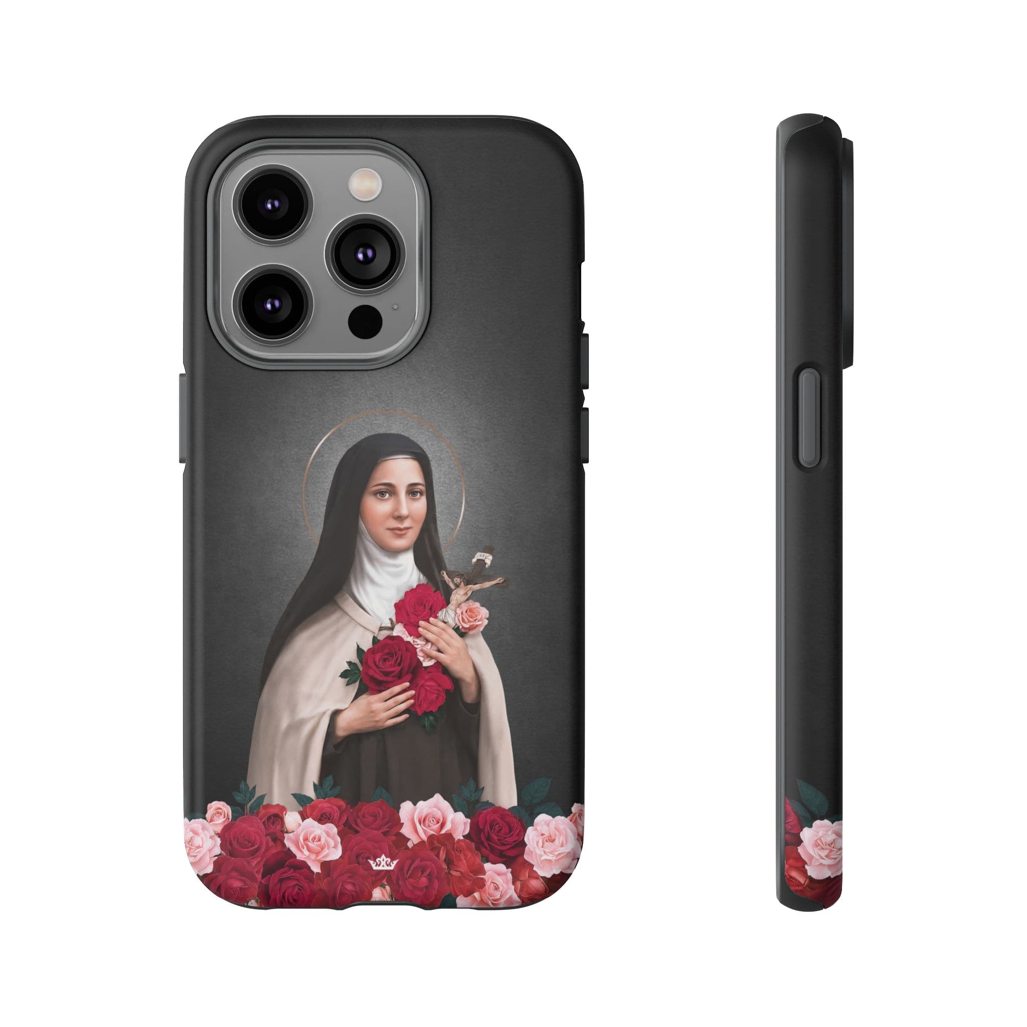 St. Therese of Lisieux Hard Phone Case (Dark) Copyright VENXARA