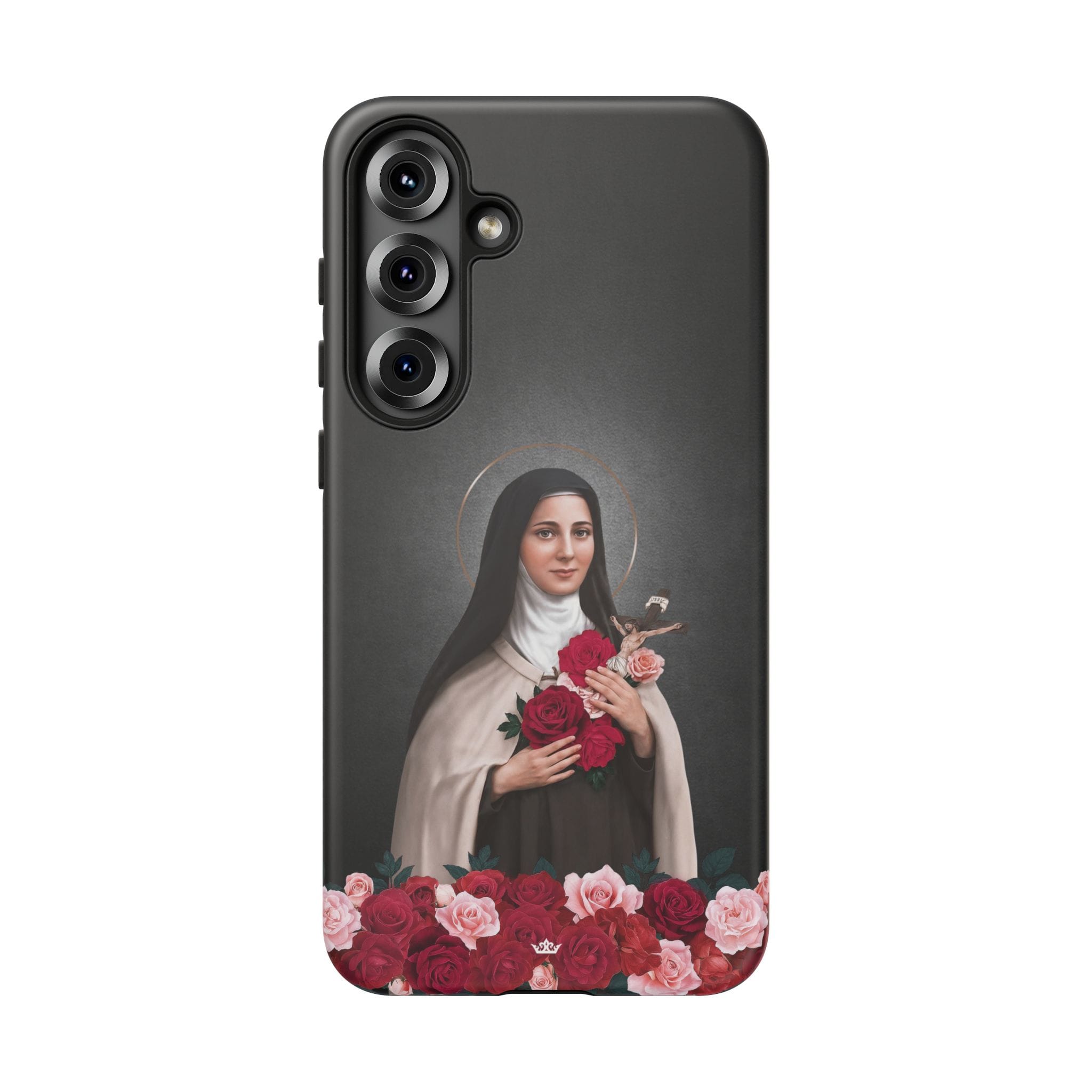 St. Therese of Lisieux Hard Phone Case (Dark) Copyright VENXARA