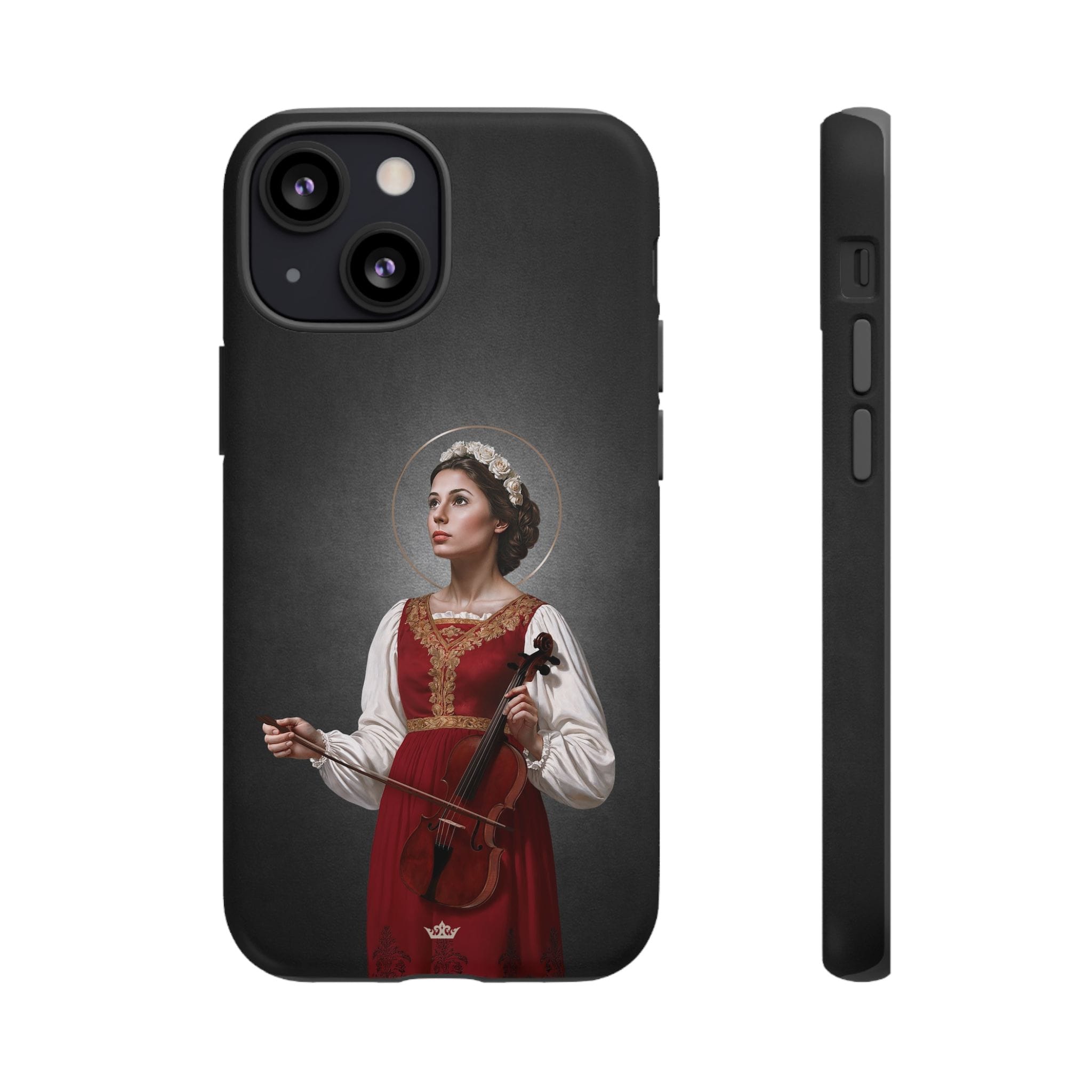 St. Cecilia Hard Phone Case (Dark) Copyright VENXARA