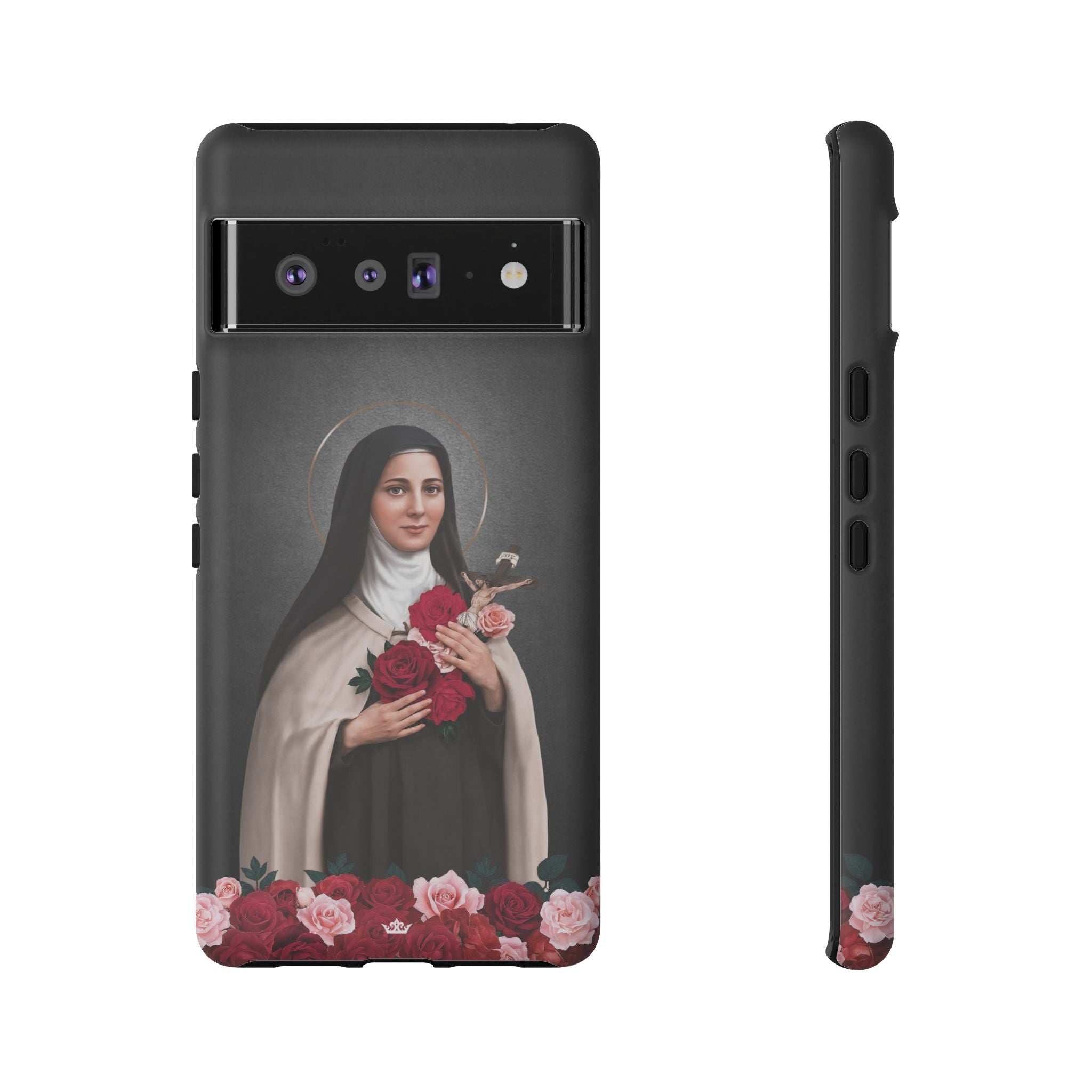 St. Therese of Lisieux Hard Phone Case (Dark)