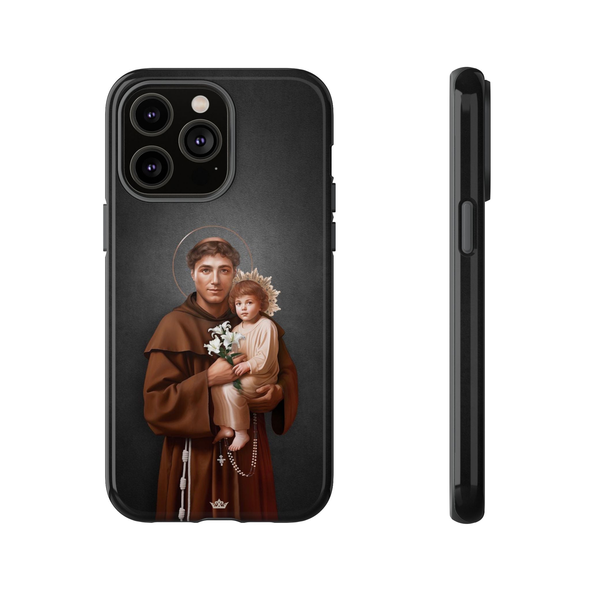 St. Anthony of Padua Hard Phone Case (Dark)