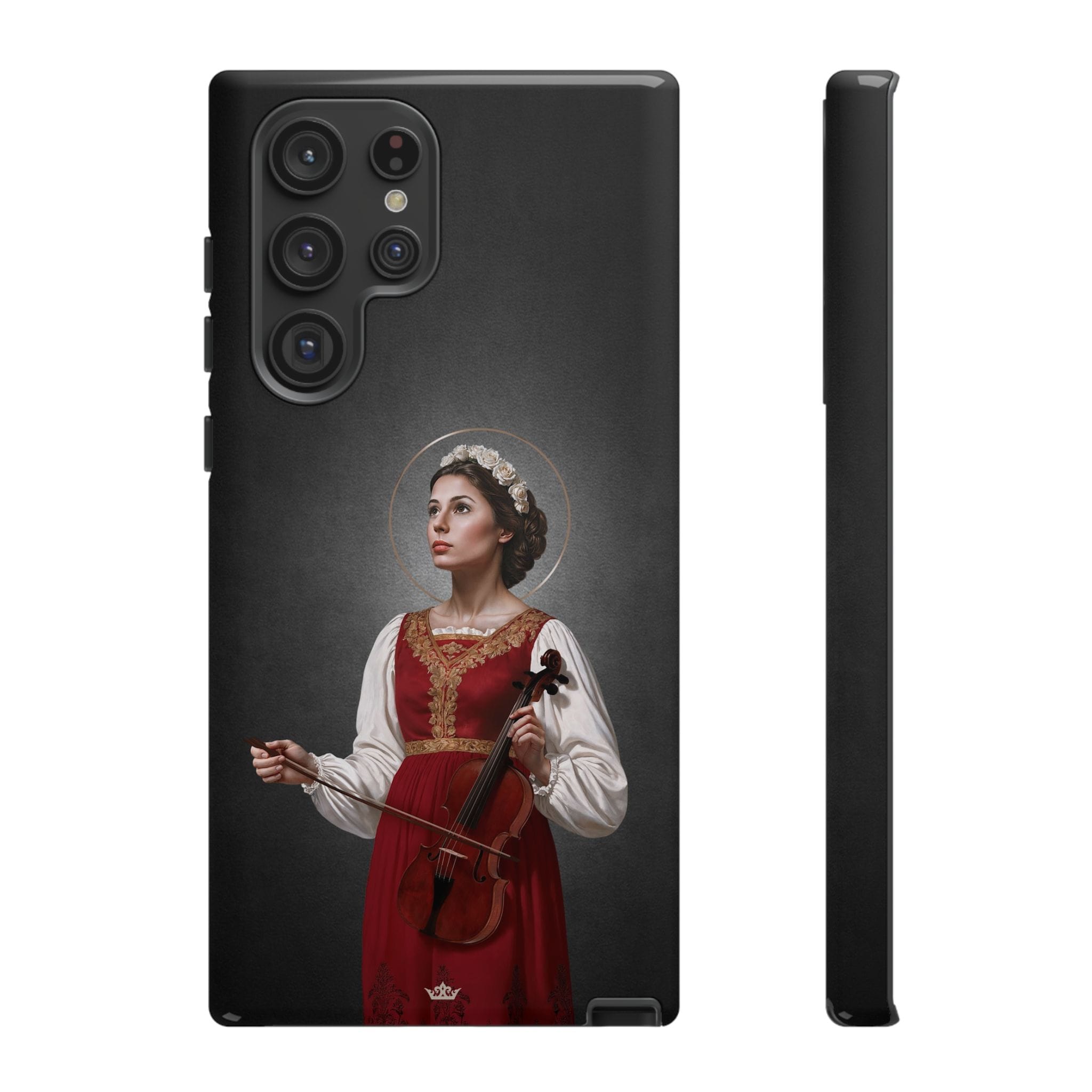 St. Cecilia Hard Phone Case (Dark) Copyright VENXARA