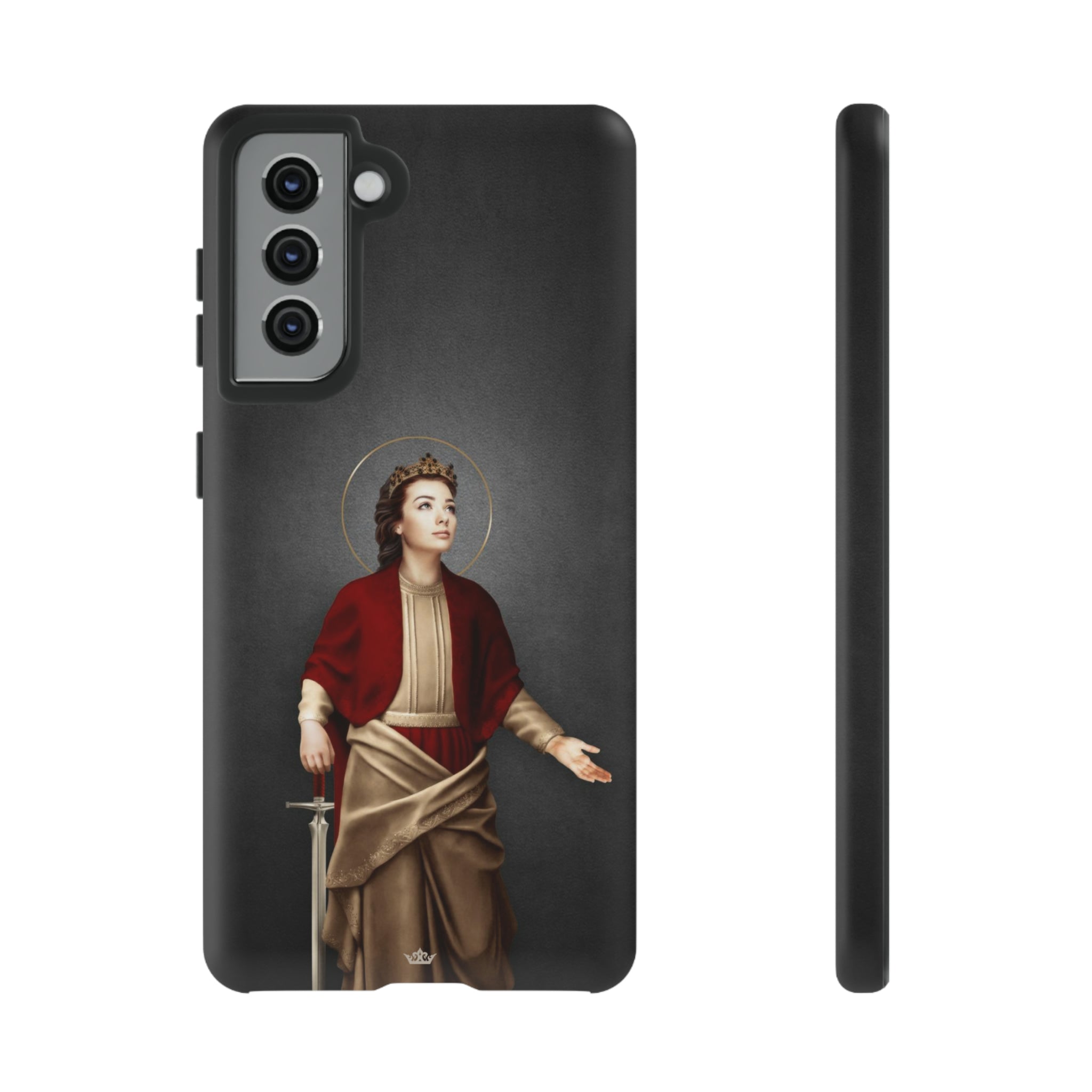St. Dymphna Hard Phone Case (Dark)