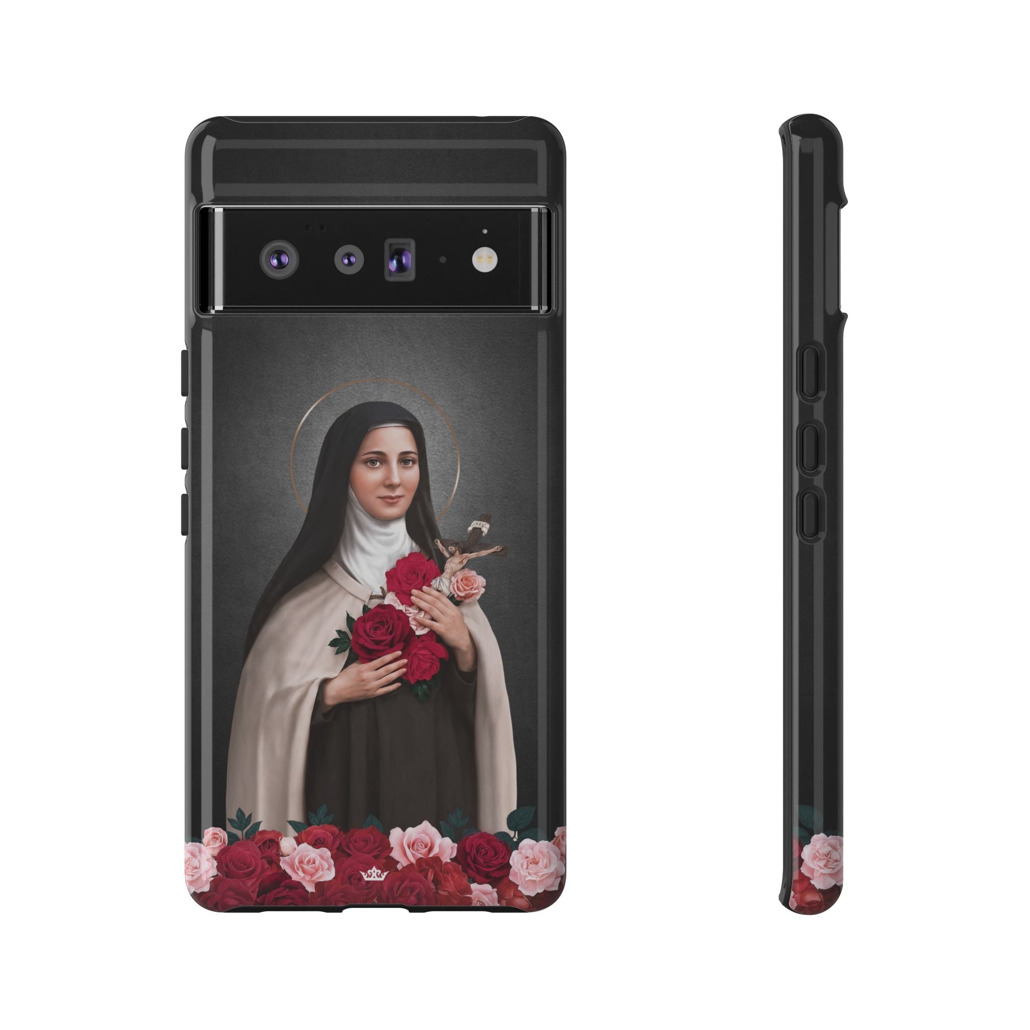 St. Therese of Lisieux Hard Phone Case (Dark)