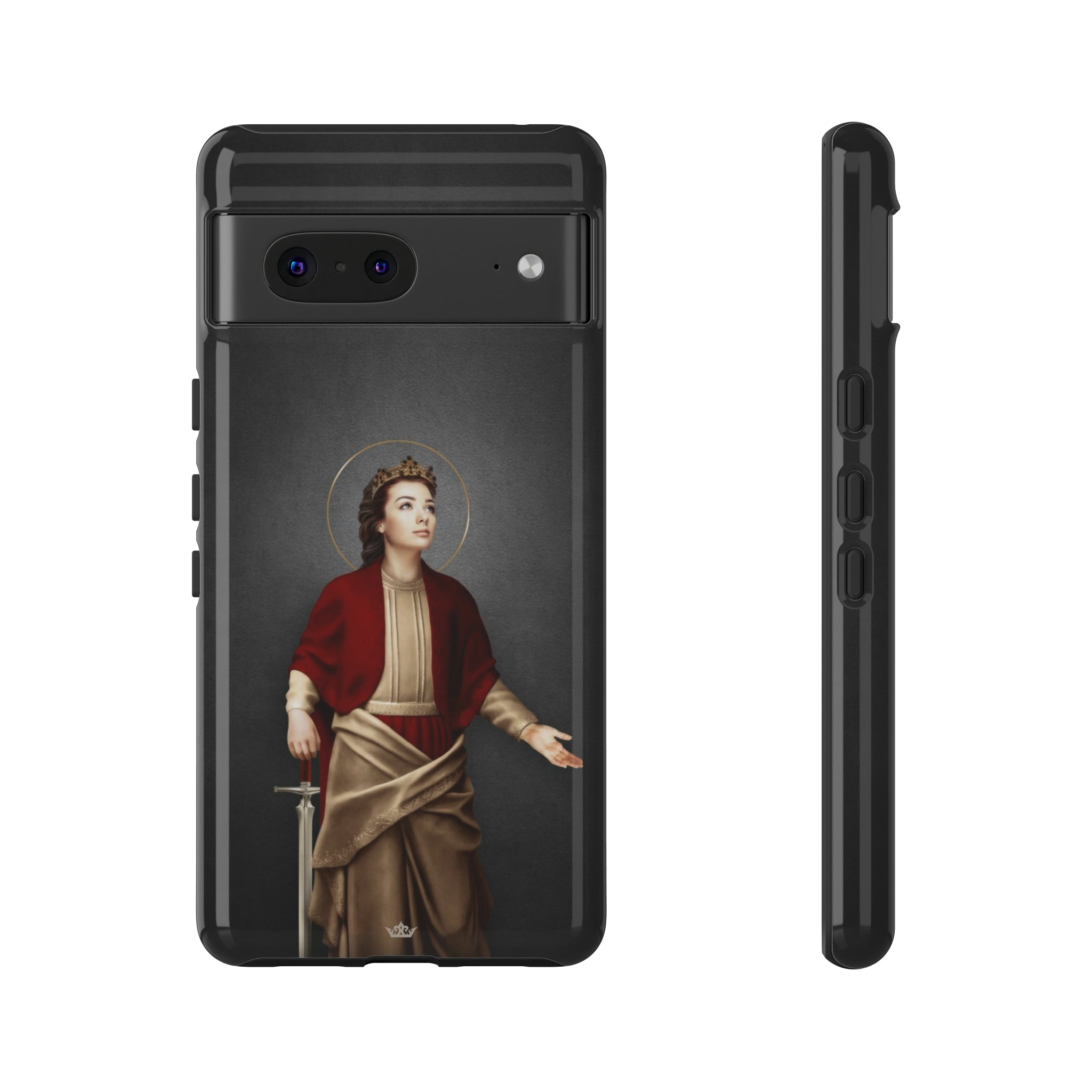 St. Dymphna Hard Phone Case (Dark)