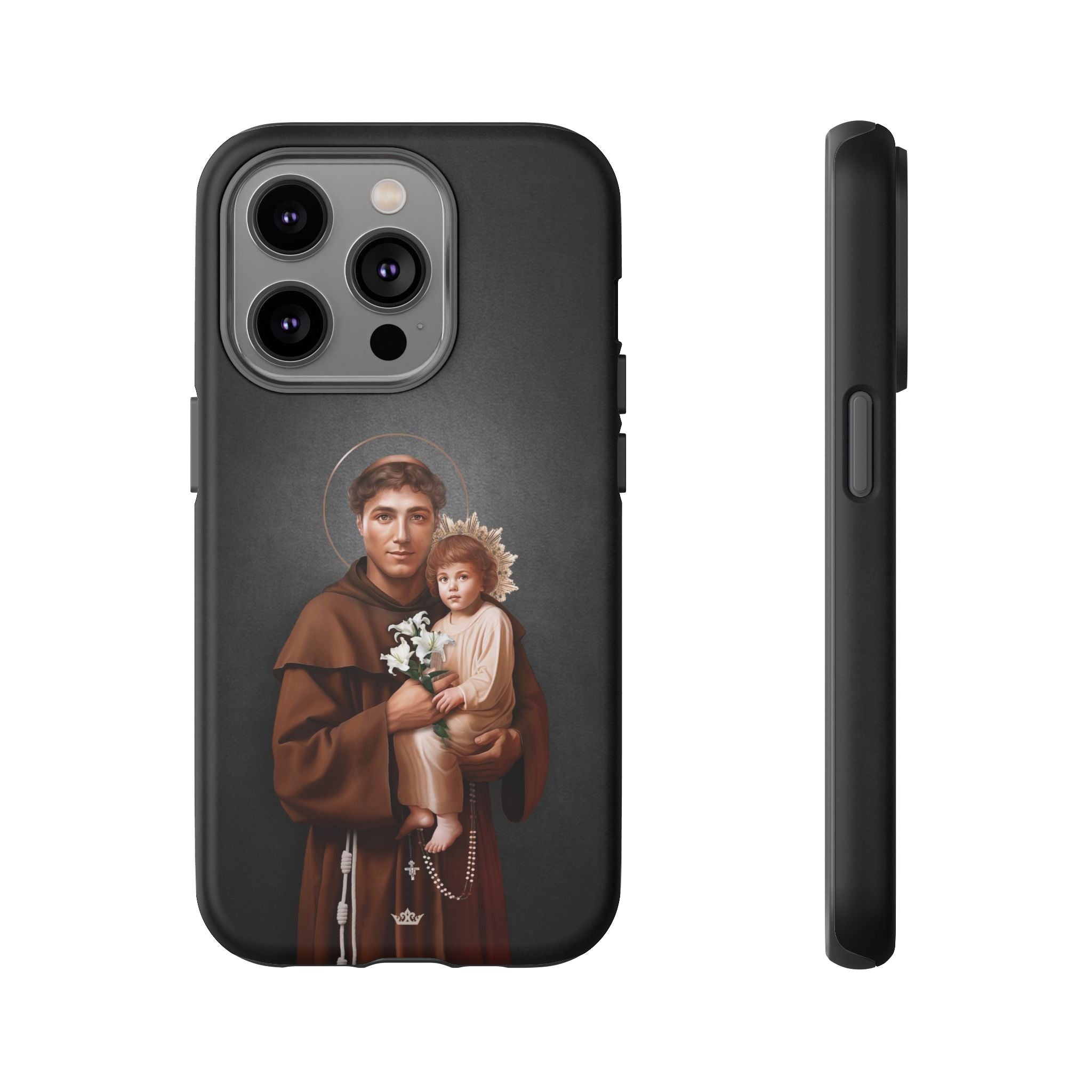 St. Anthony of Padua Hard Phone Case (Dark)