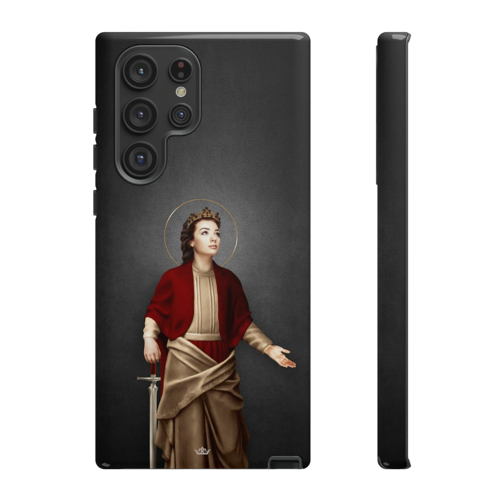St. Dymphna Hard Phone Case (Dark)