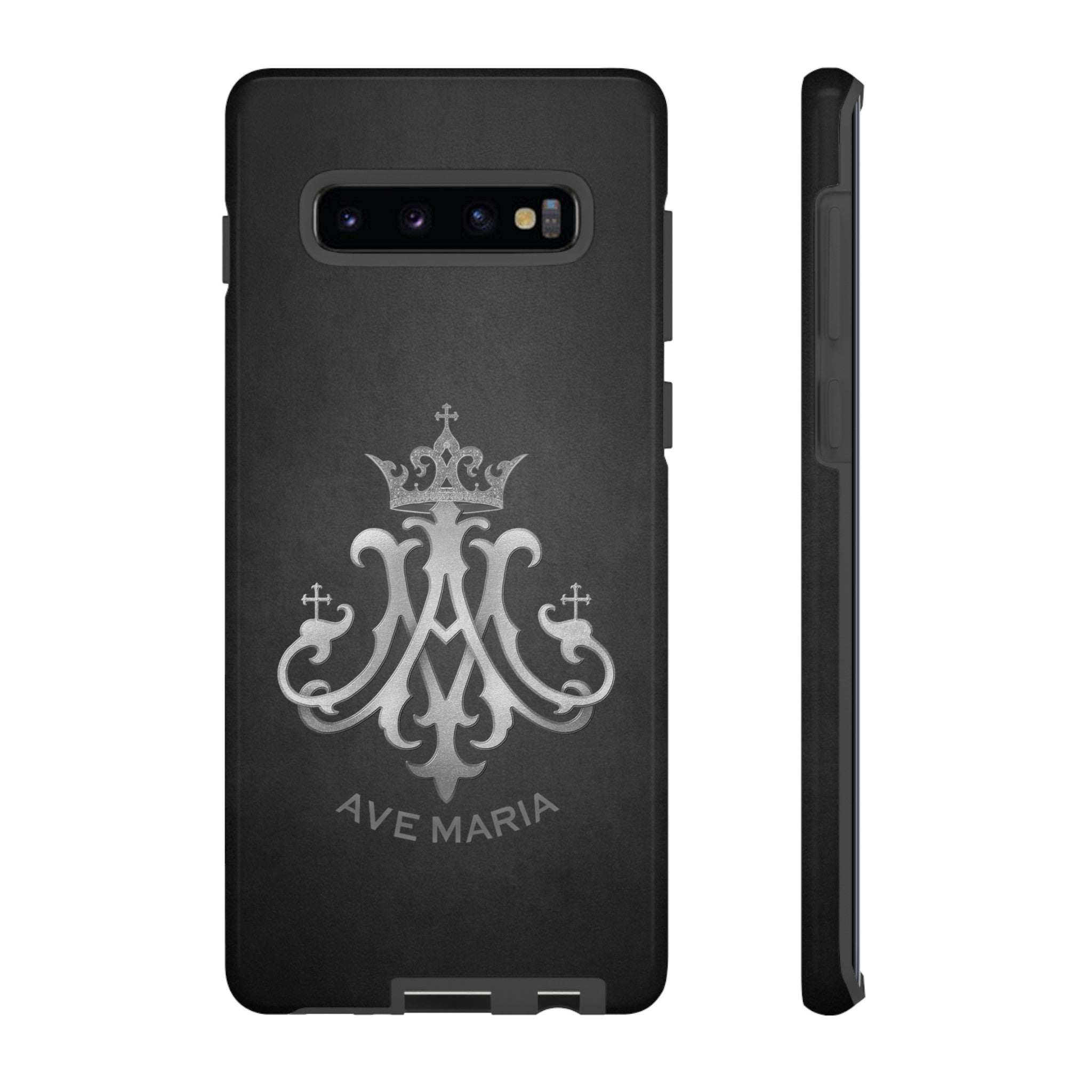 Ave Maria Hard Phone Case (Charcoal)
