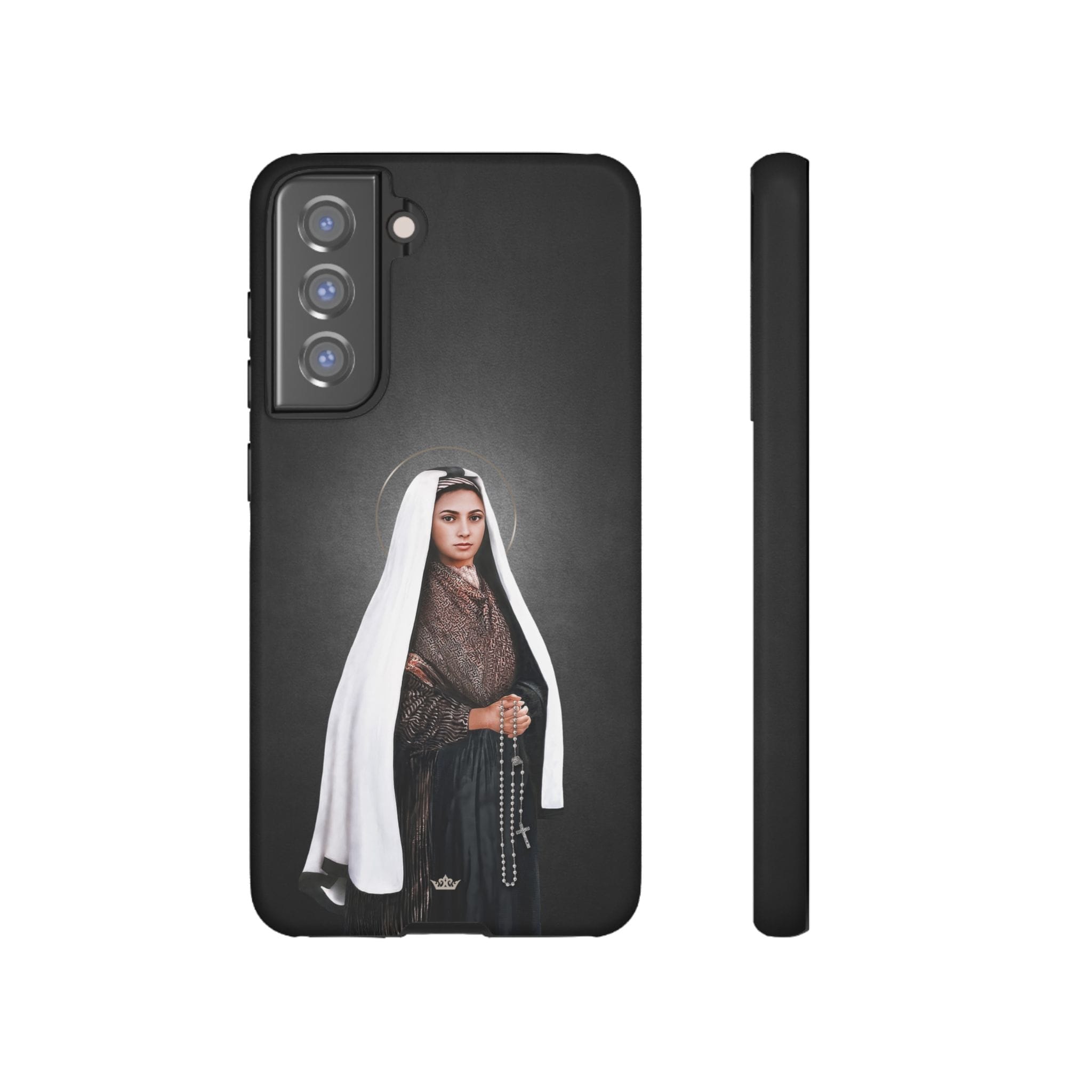 St. Bernadette Hard Phone Case (Dark) Copyright VENXARA