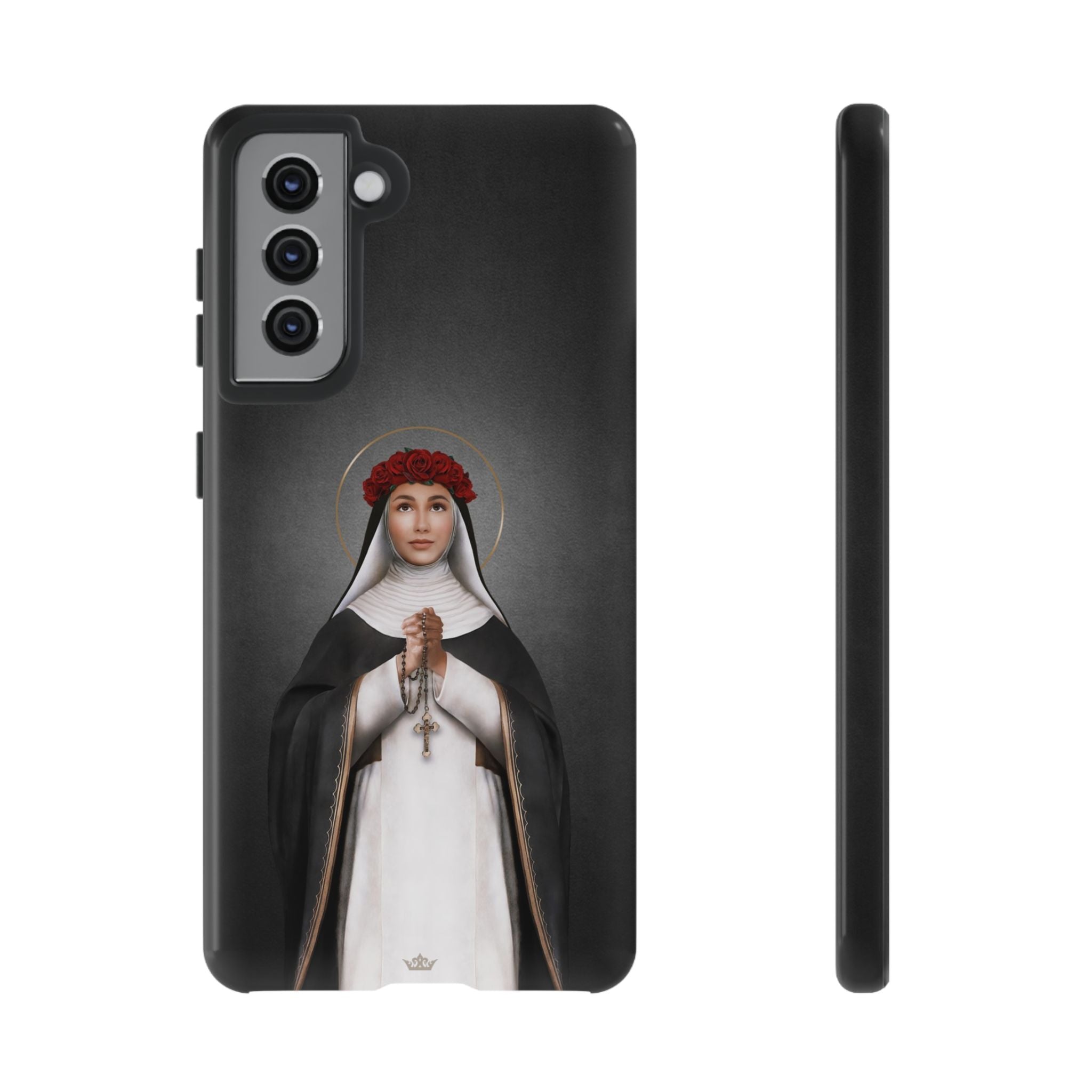 St. Rose of Lima Hard Phone Case (Dark)