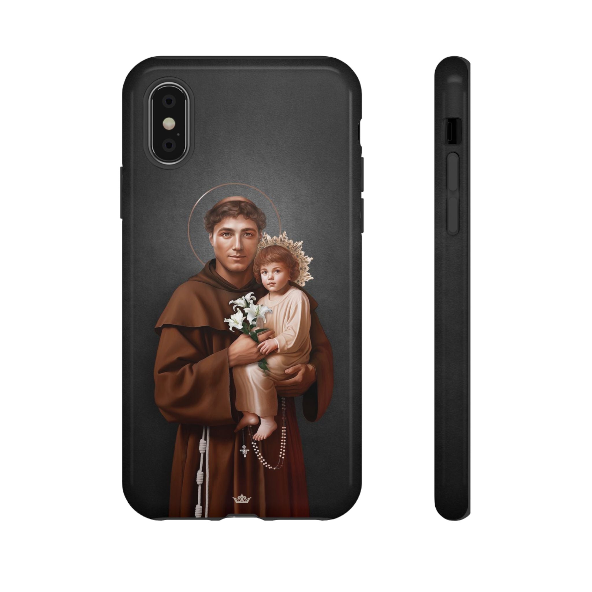 St. Anthony of Padua Hard Phone Case (Dark)