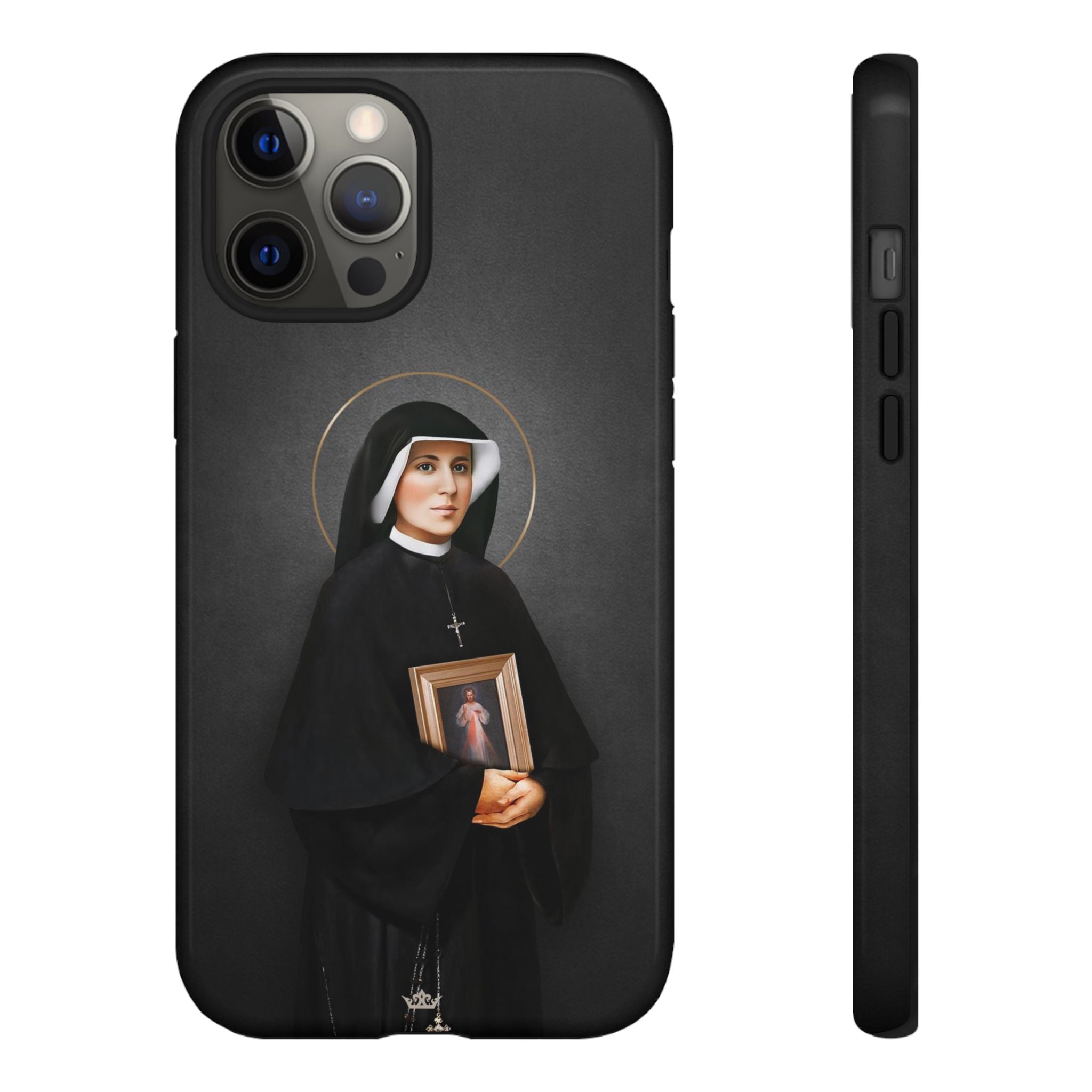 St. Faustina Hard Phone Case (Dark)