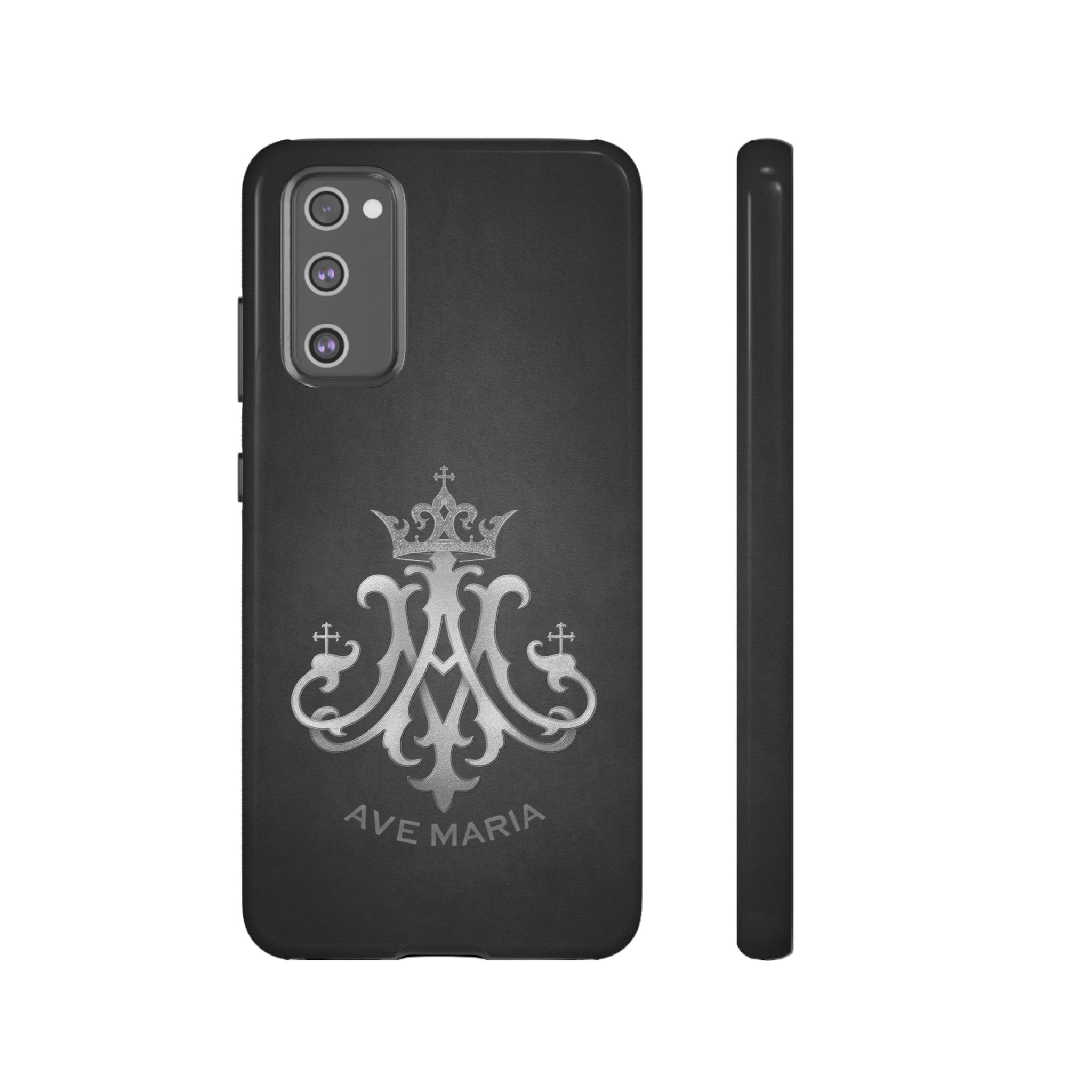 Ave Maria Hard Phone Case (Charcoal)