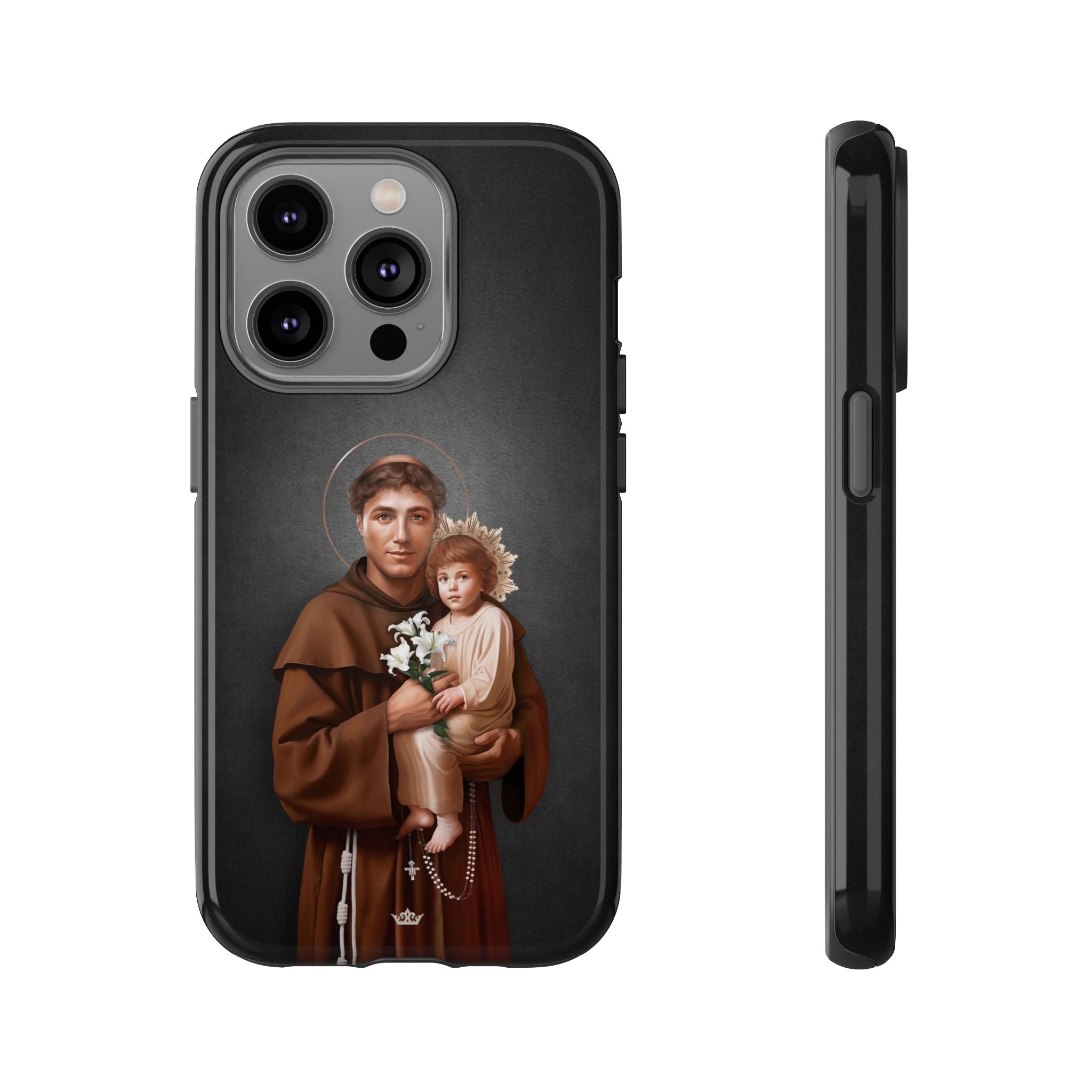 St. Anthony of Padua Hard Phone Case (Dark)
