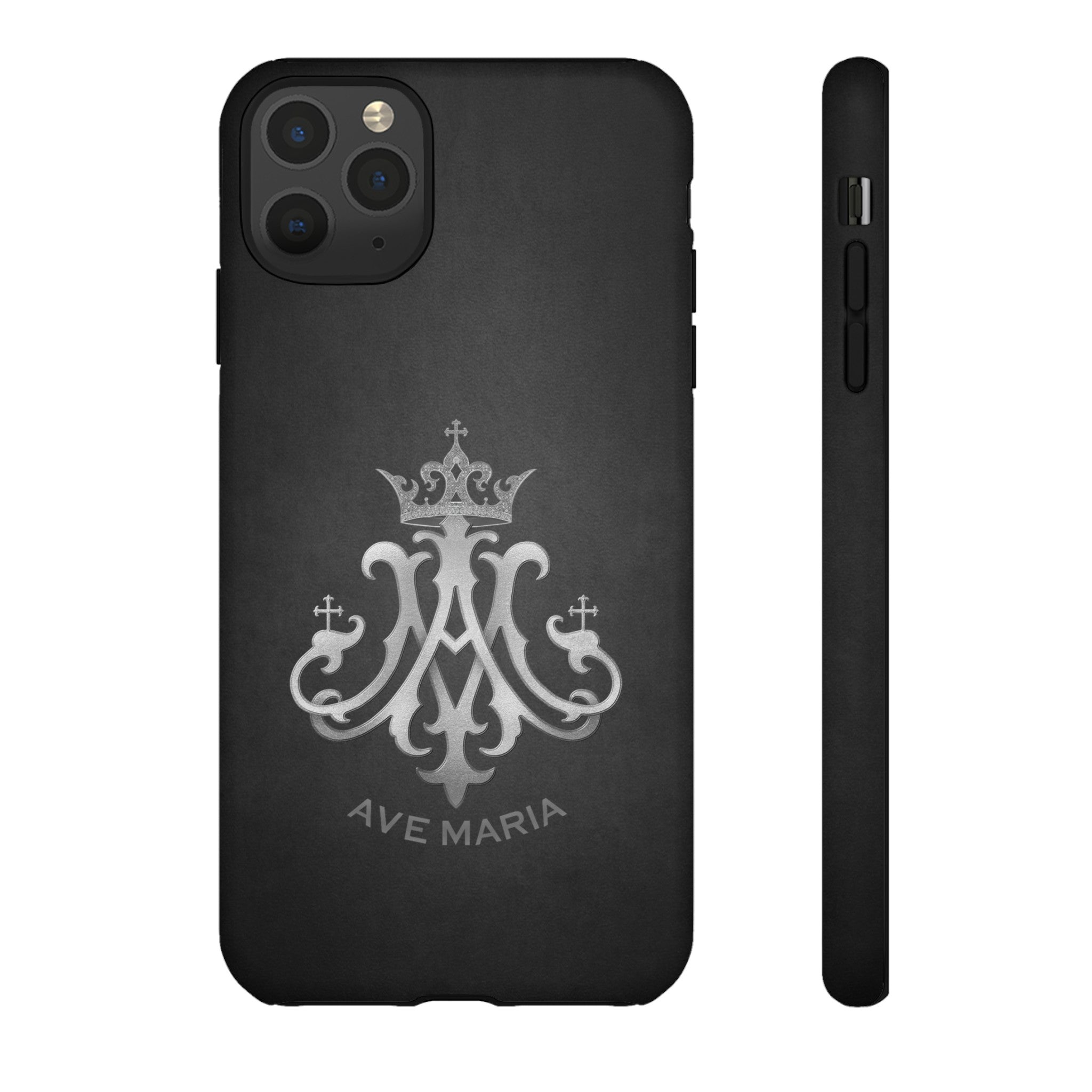 Ave Maria Hard Phone Case (Charcoal)