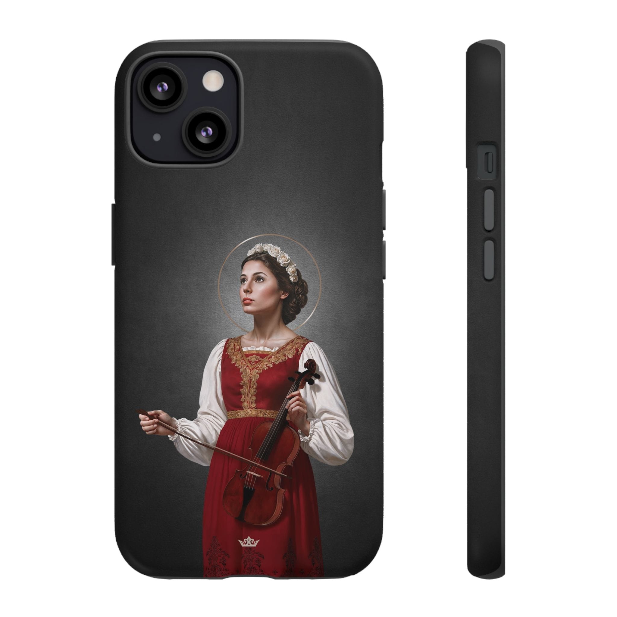 St. Cecilia Hard Phone Case (Dark) Copyright VENXARA