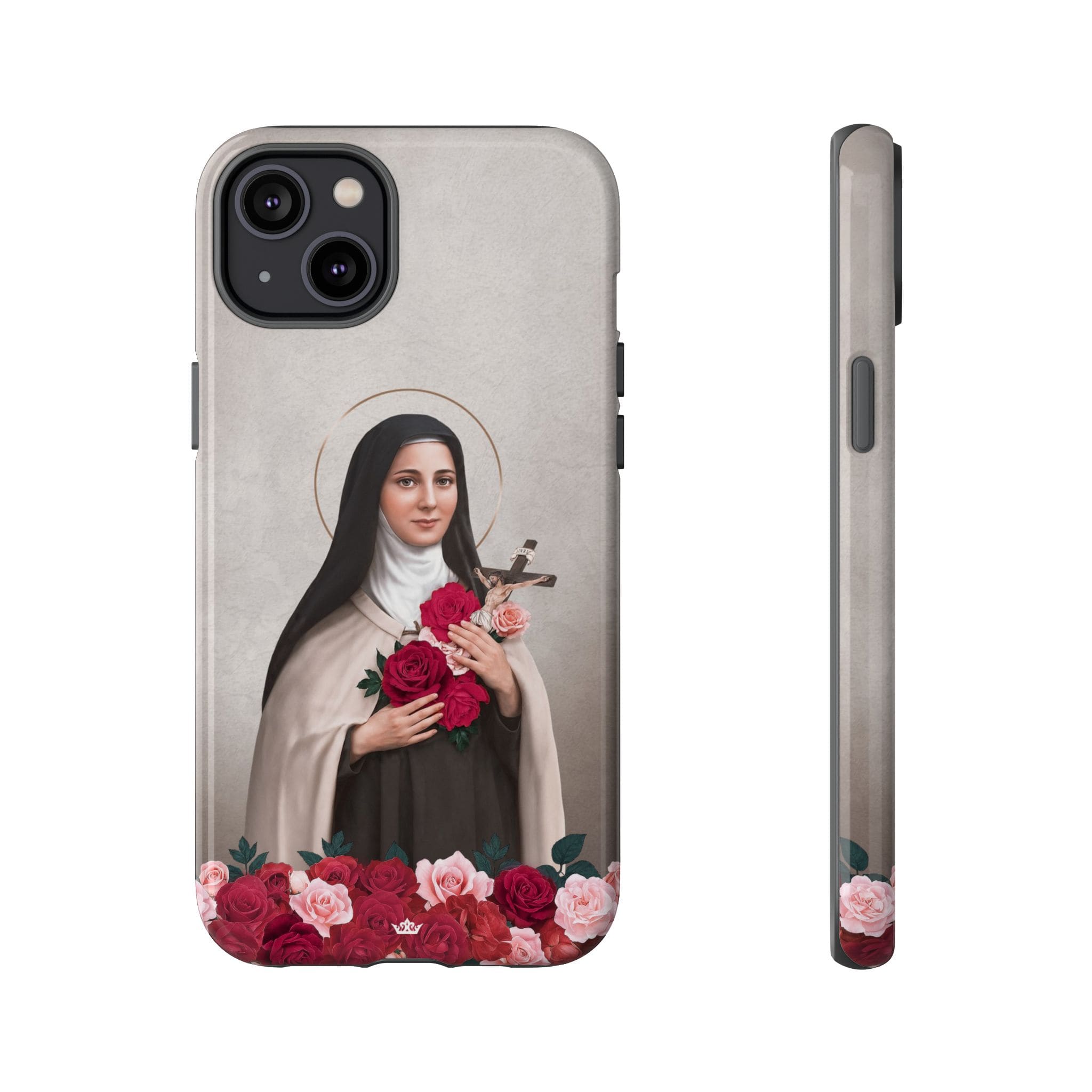 St. Therese of Lisieux Hard Phone Case (Light) Copyright VENXARA