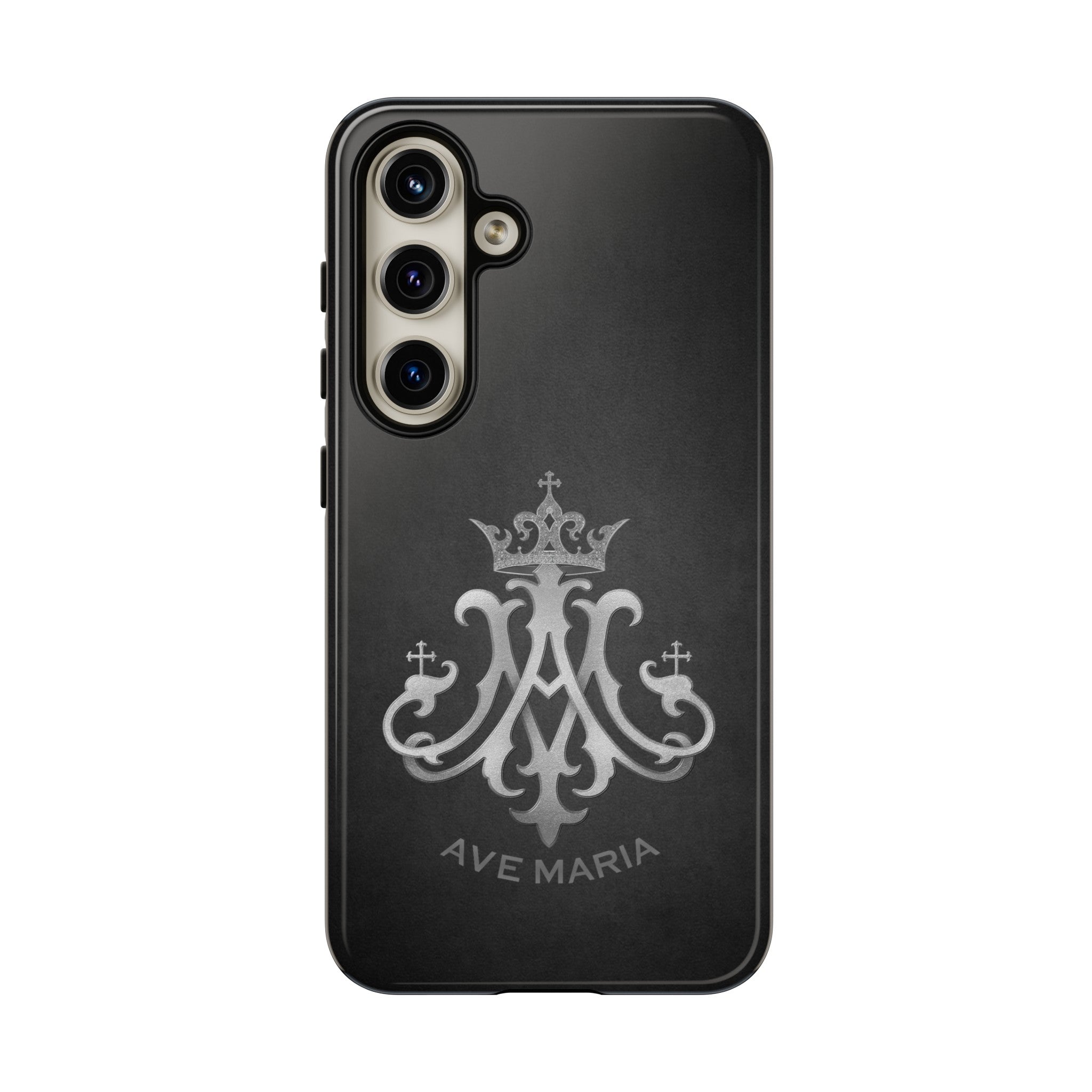 Ave Maria Hard Phone Case (Charcoal)