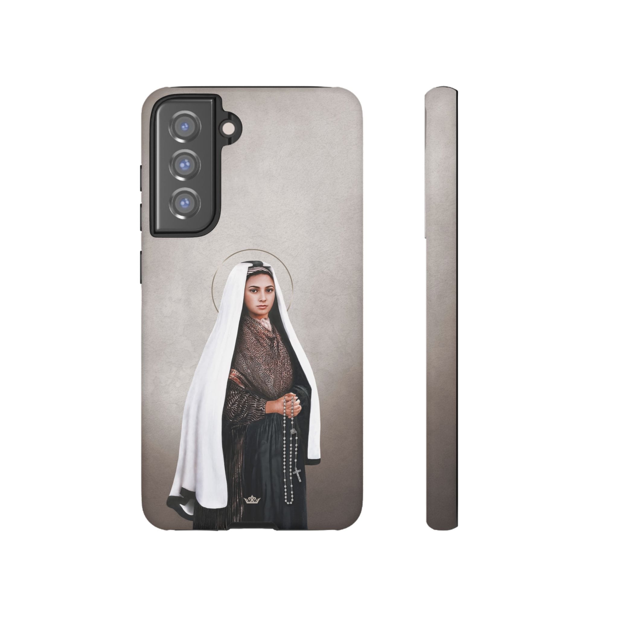 St. Bernadette Hard Phone Case (Light) Copyright VENXARA