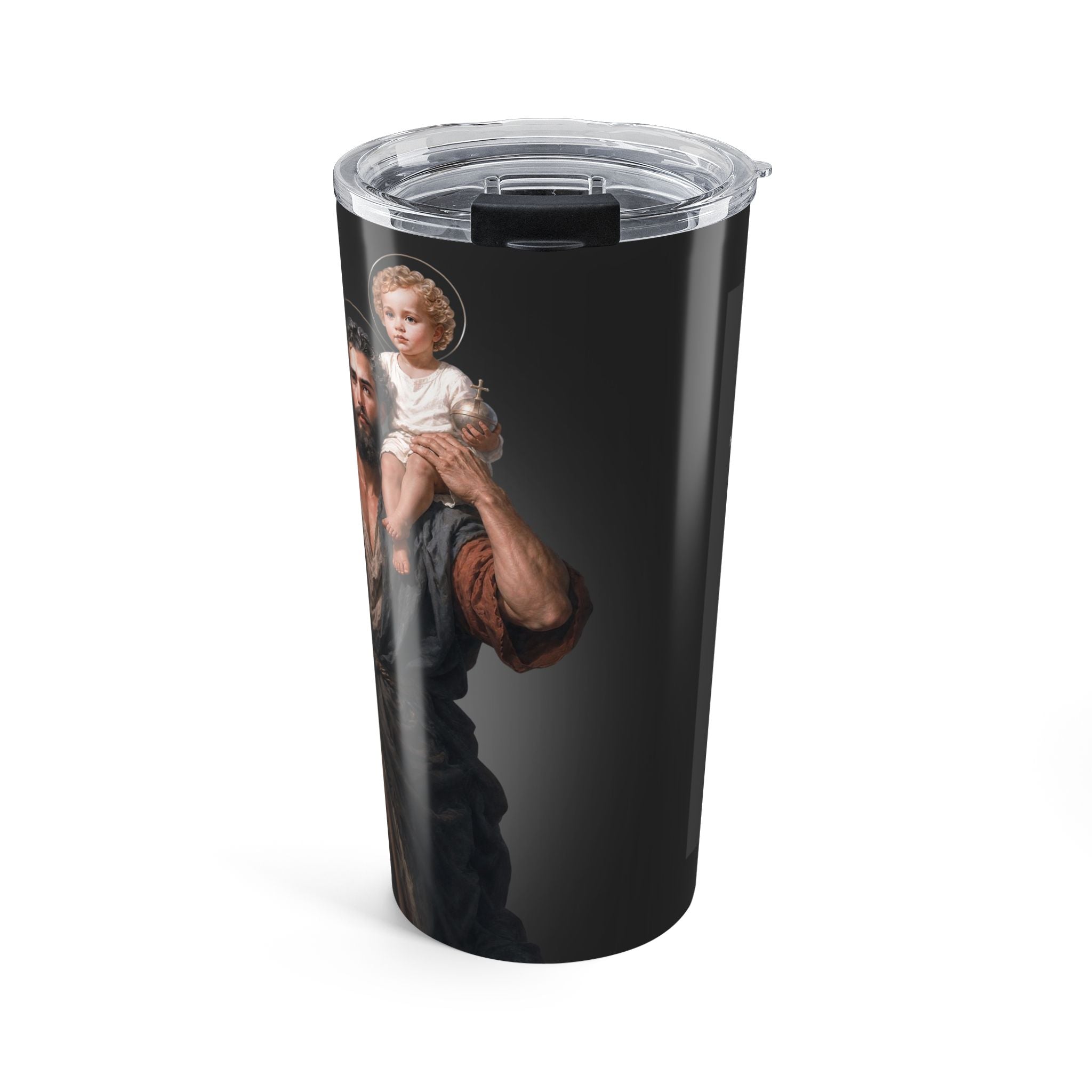St. Christopher Lord's Prayer Tumbler (Ash 20 oz)