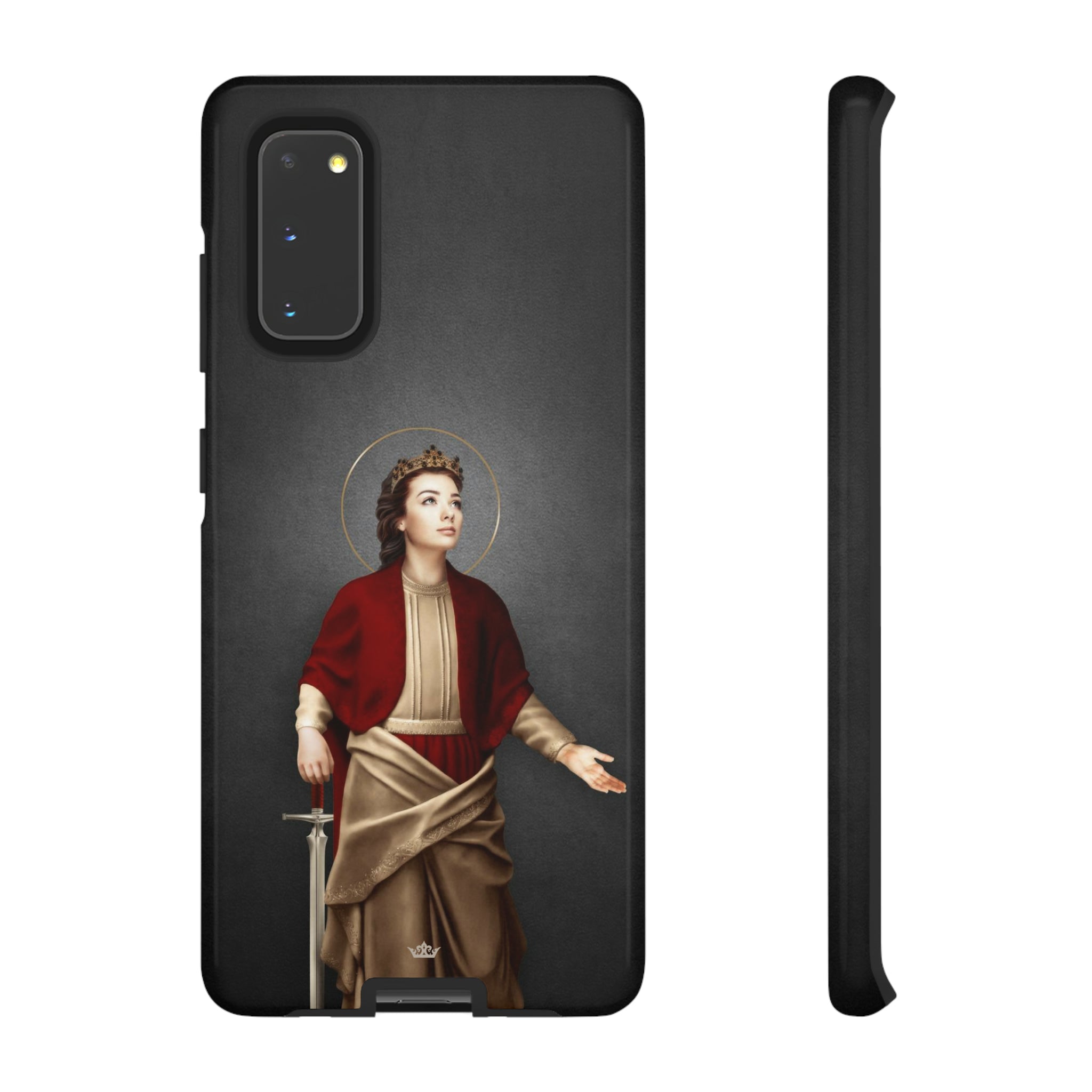 St. Dymphna Hard Phone Case (Dark)