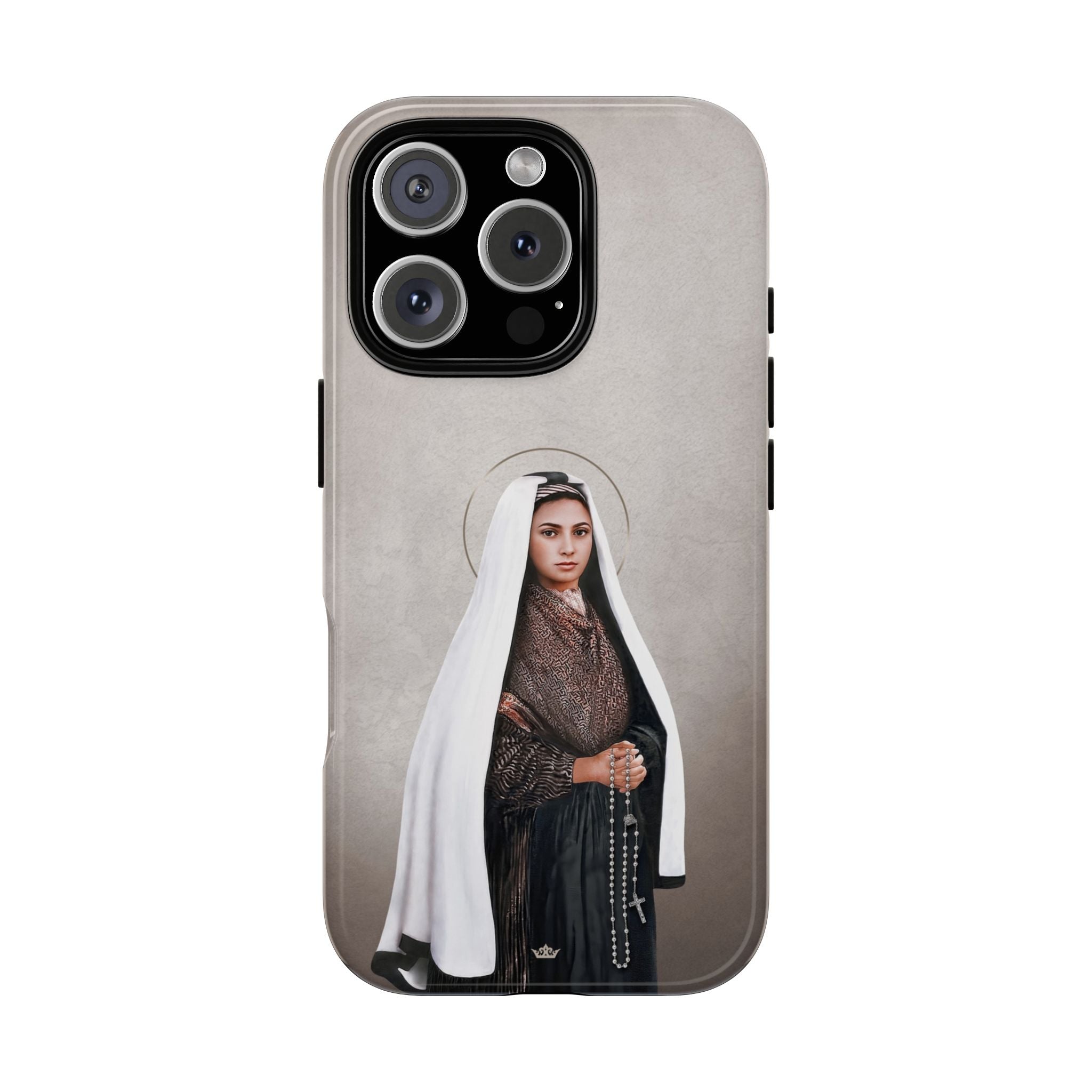 St. Bernadette Hard Phone Case (Light) Copyright VENXARA