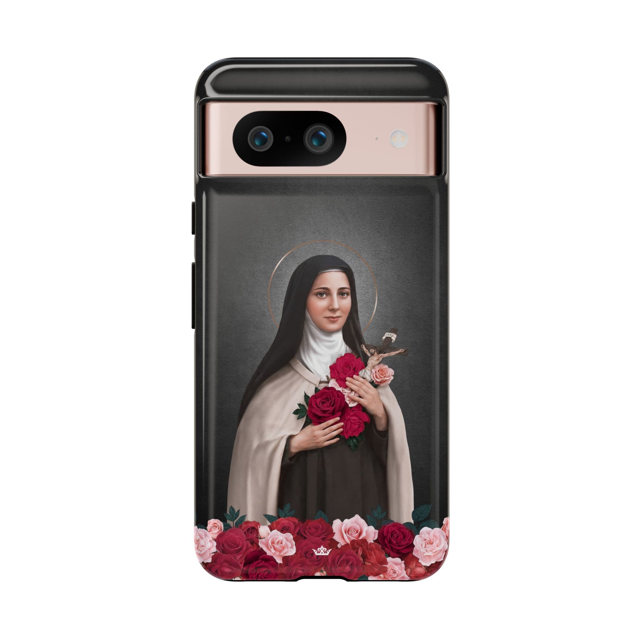 St. Therese of Lisieux Hard Phone Case (Dark) Copyright VENXARA