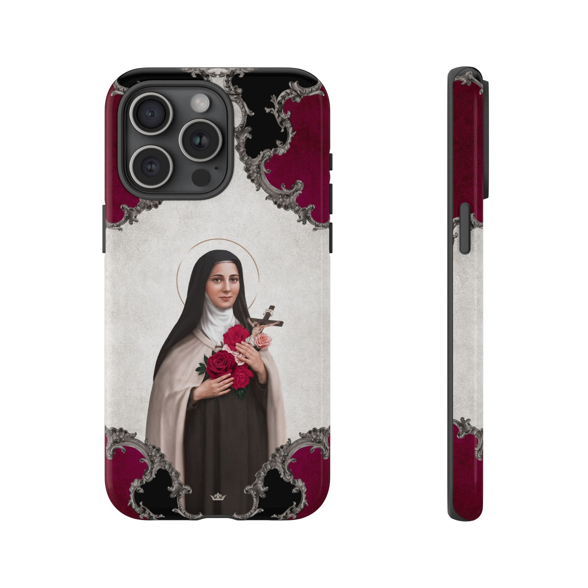 St. Therese of Lisieux Hard Phone Case (Baroque) Copyright VENXARA