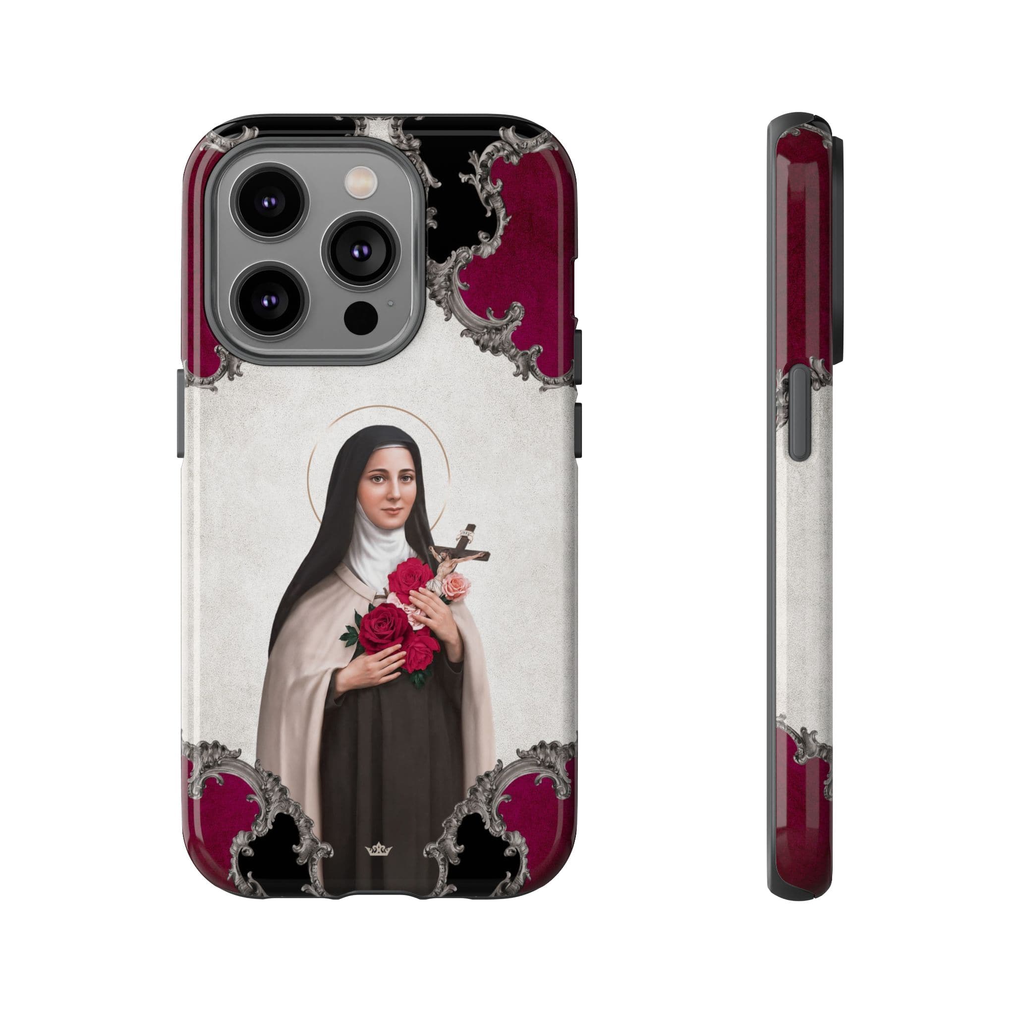 St. Therese of Lisieux Hard Phone Case (Baroque) Copyright VENXARA