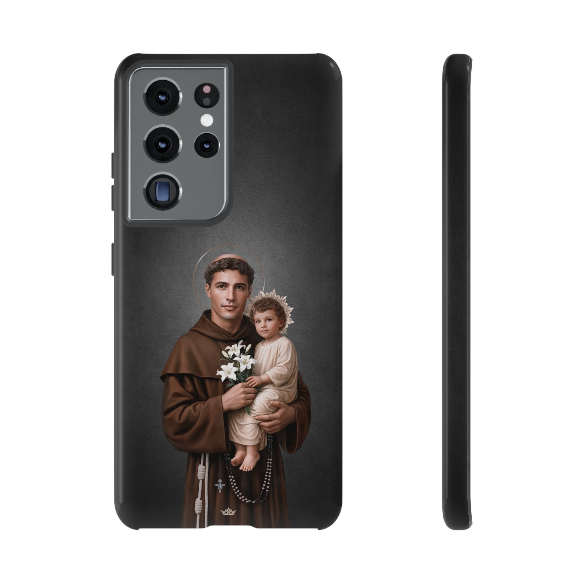 St. Anthony of Padua Hard Phone Case (Dark)