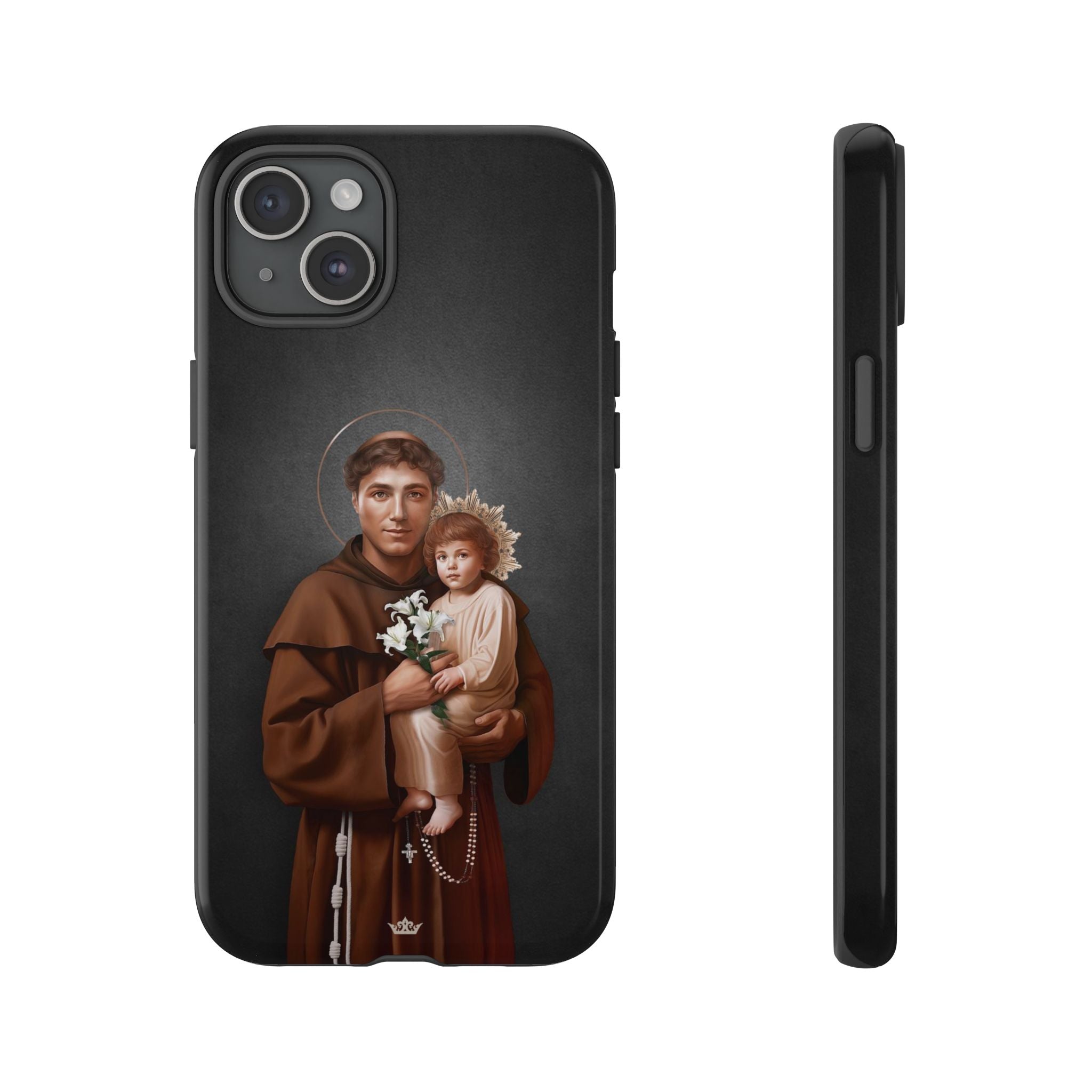 St. Anthony of Padua Hard Phone Case (Dark)