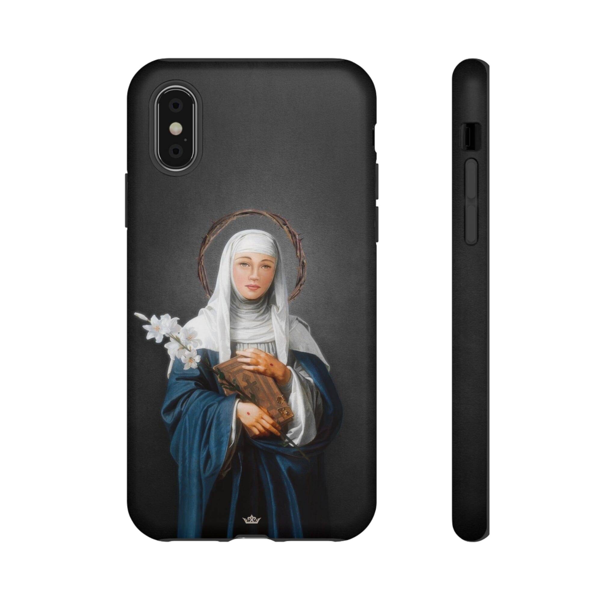 St. Catherine of Siena Hard Phone Case (Dark)