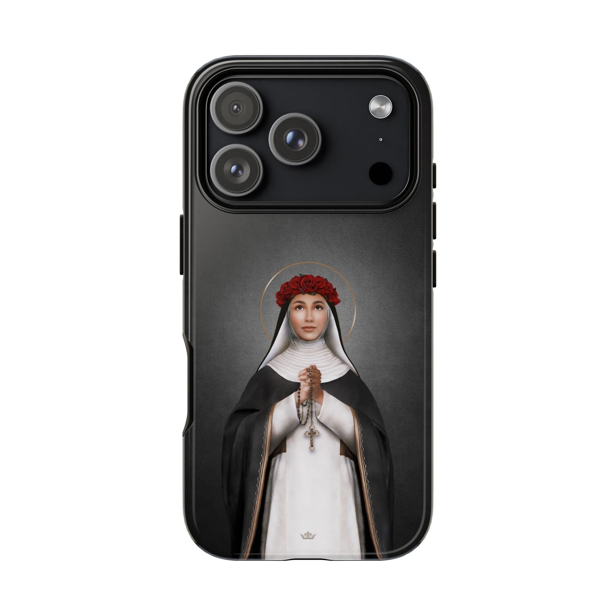 St. Rose of Lima Hard Phone Case (Dark)